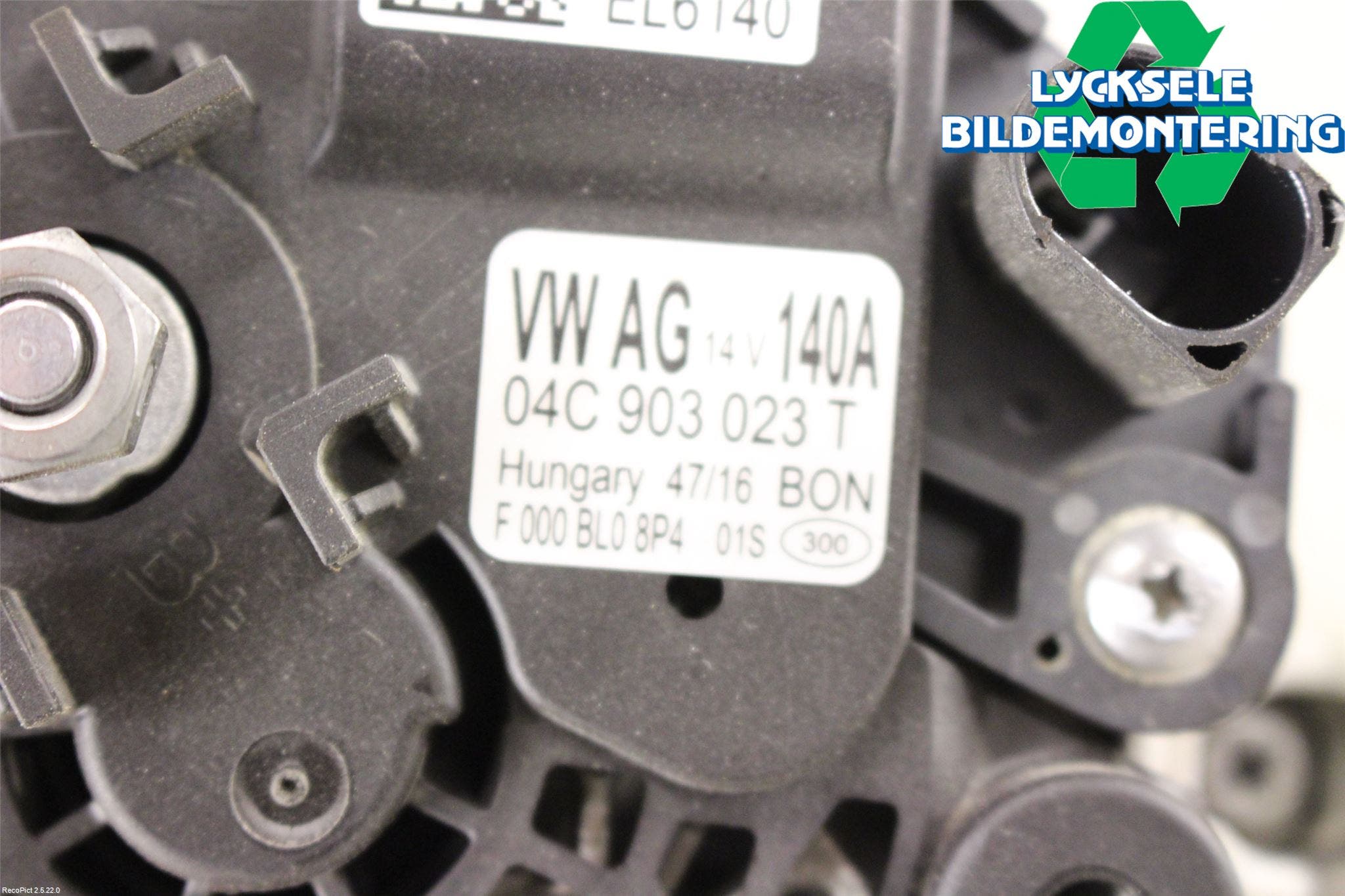 Volkswagen VW GOLF / E-GOLF VII 13-20 Generator