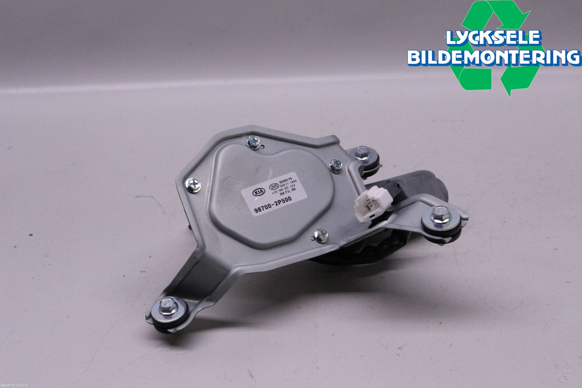 Kia SORENTO 10-14 Torkarmotor Baklucka