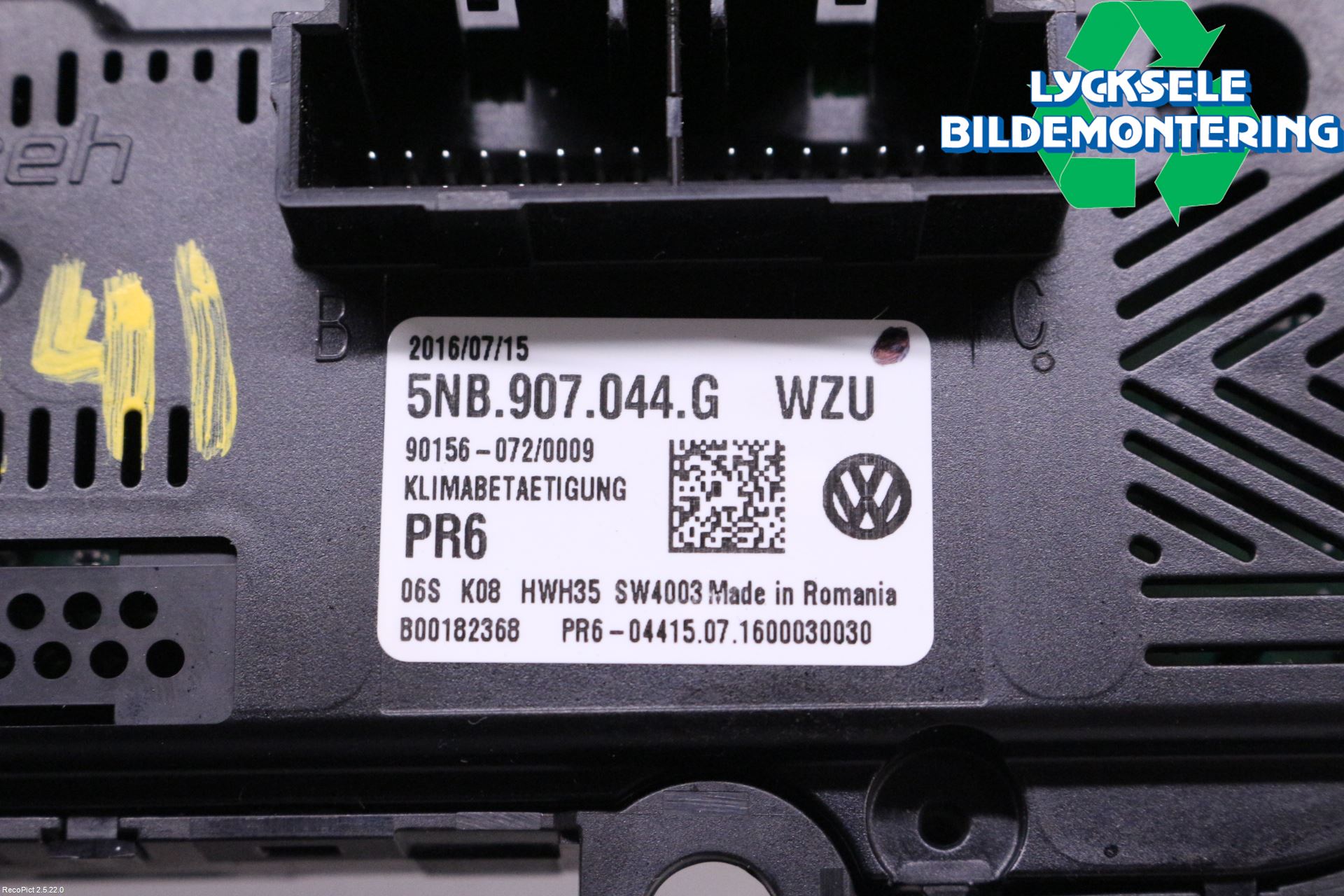 Volkswagen VW TIGUAN 16-24 Ac Styrenhet Ac Manöveren