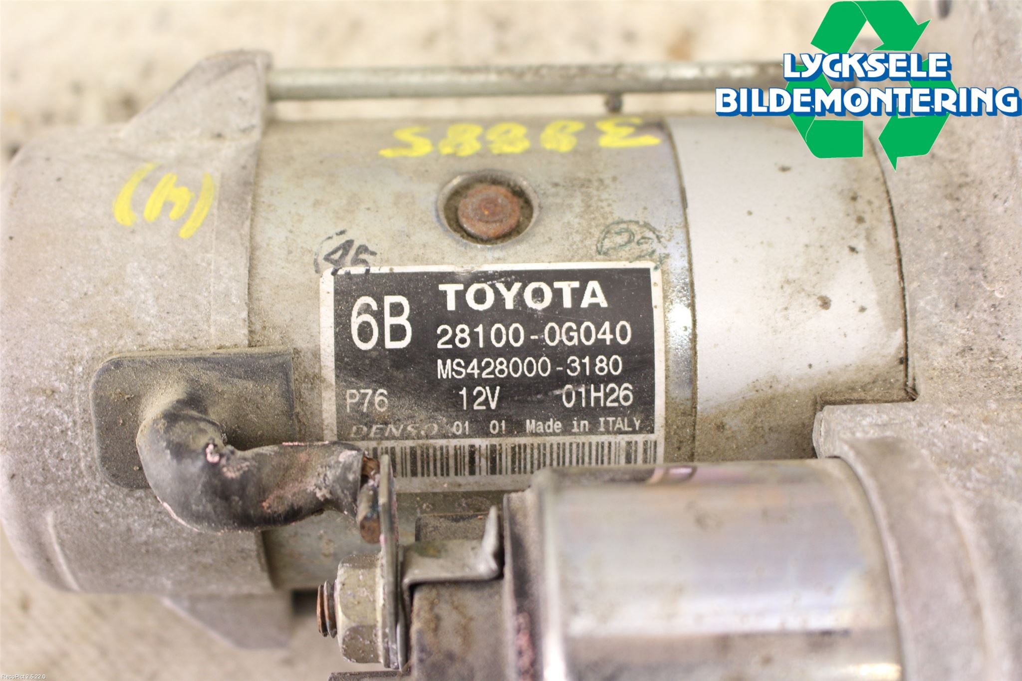 Toyota RAV 4 06-12 Startmotor Diesel