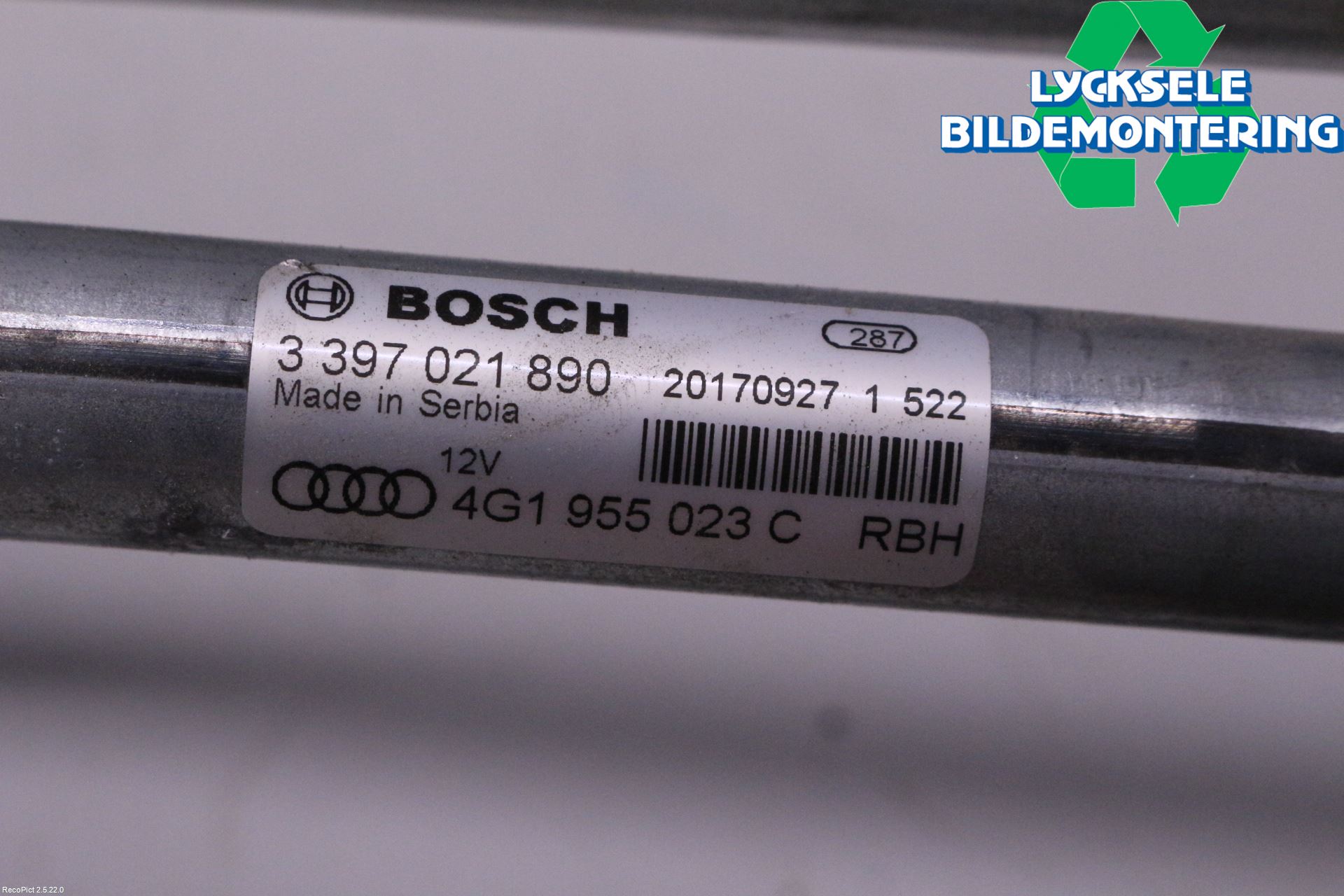 Audi A6 ALLROAD 12-18 Torkarmekanism Vindruta