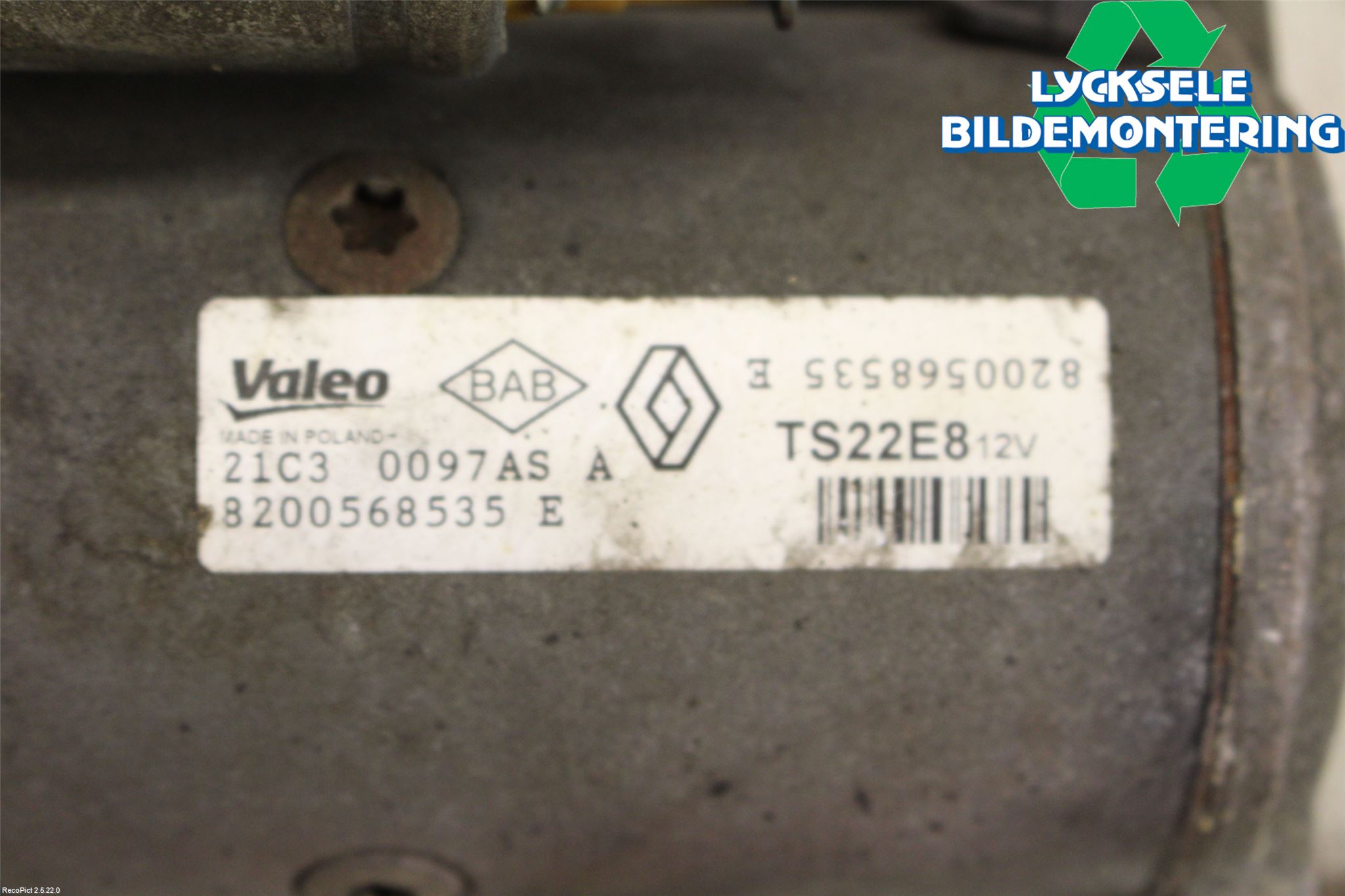 Opel MOVANO B 10-22 Startmotor Diesel