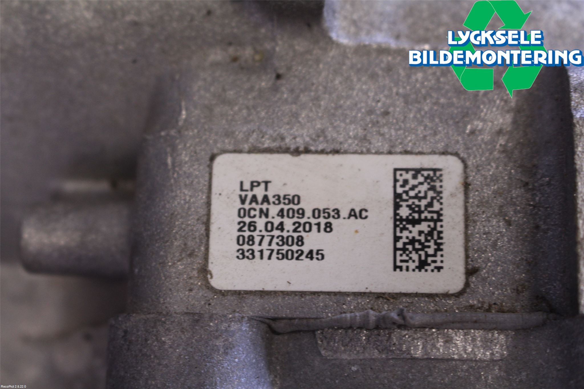 Volkswagen VW GOLF / E-GOLF VII 13-20 Växel Fördelningslåda