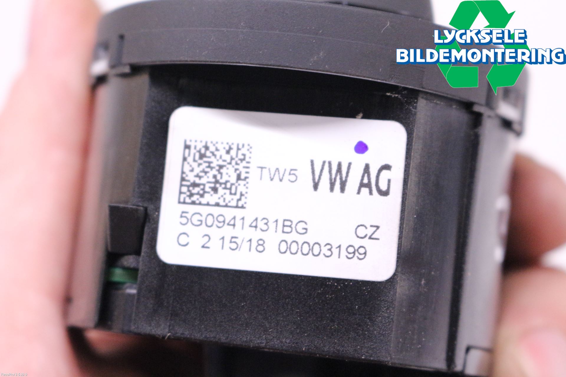 Volkswagen VW GOLF / E-GOLF VII 13-20 Strömställare Ljus