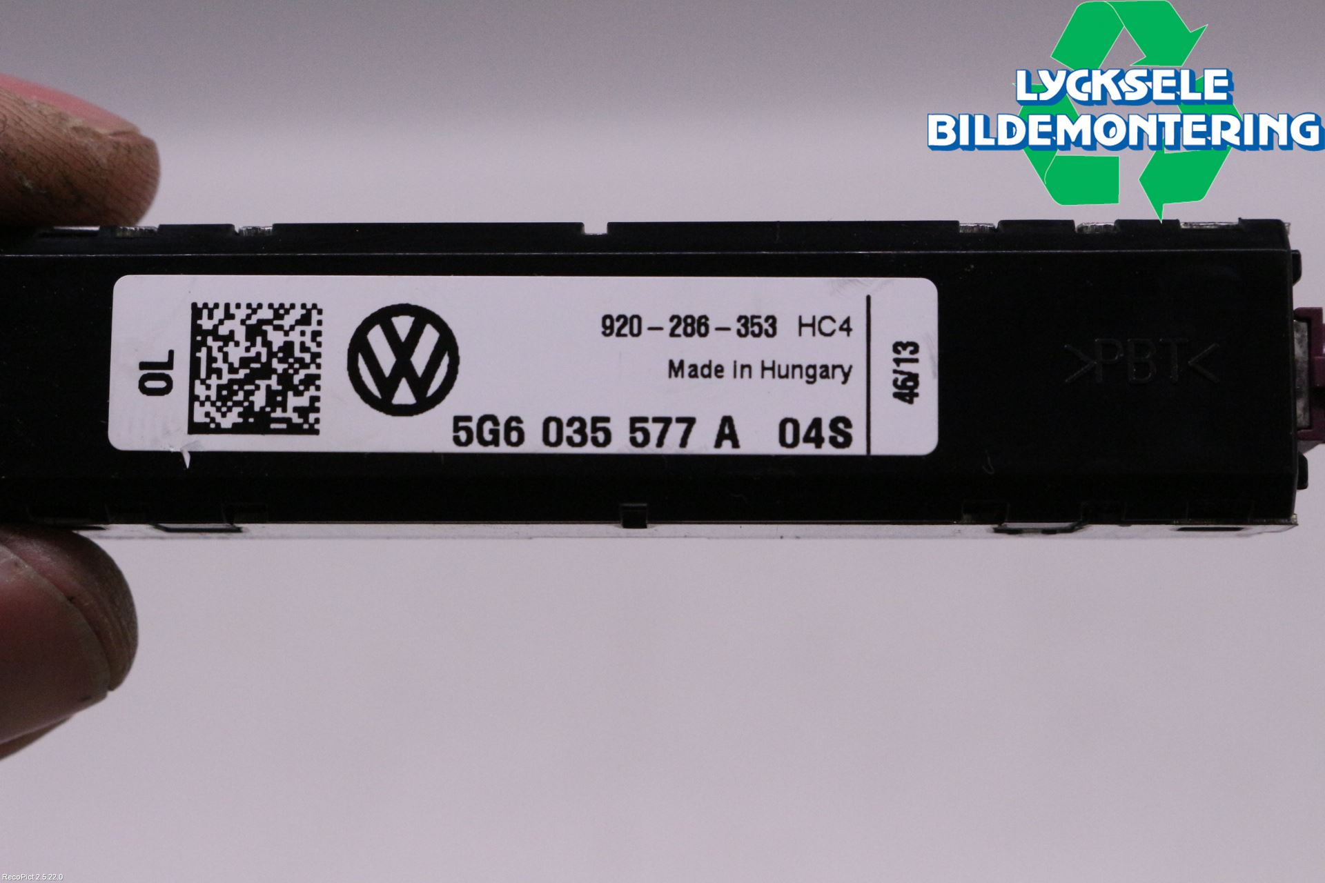 Volkswagen VW GOLF / E-GOLF VII 13-20 Antennförstärkare