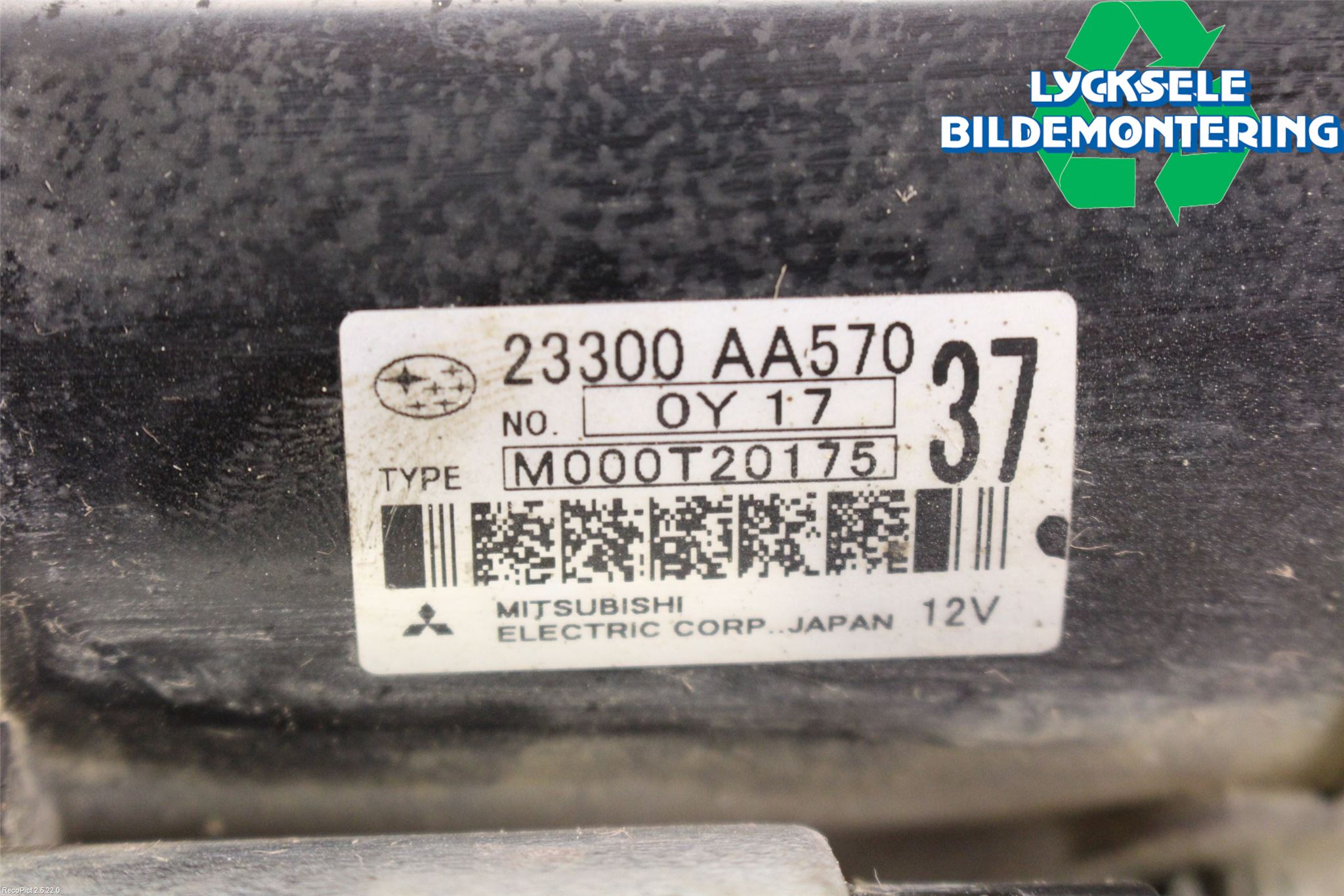 Subaru OUTBACK 10-15 Startmotor