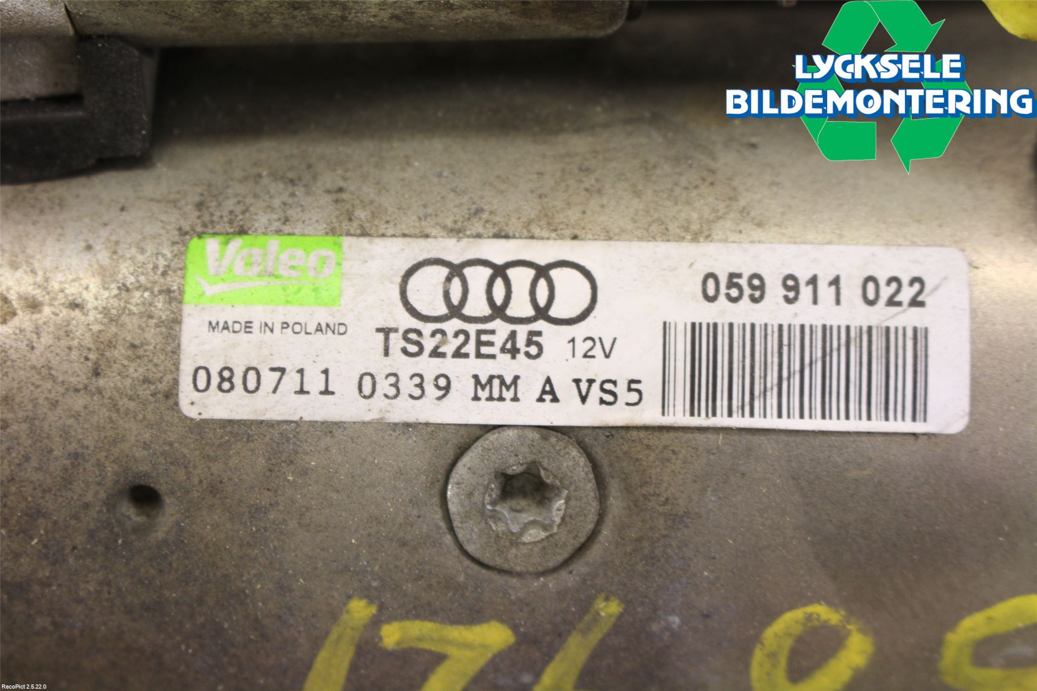 Audi A5 07-16 Startmotor Diesel