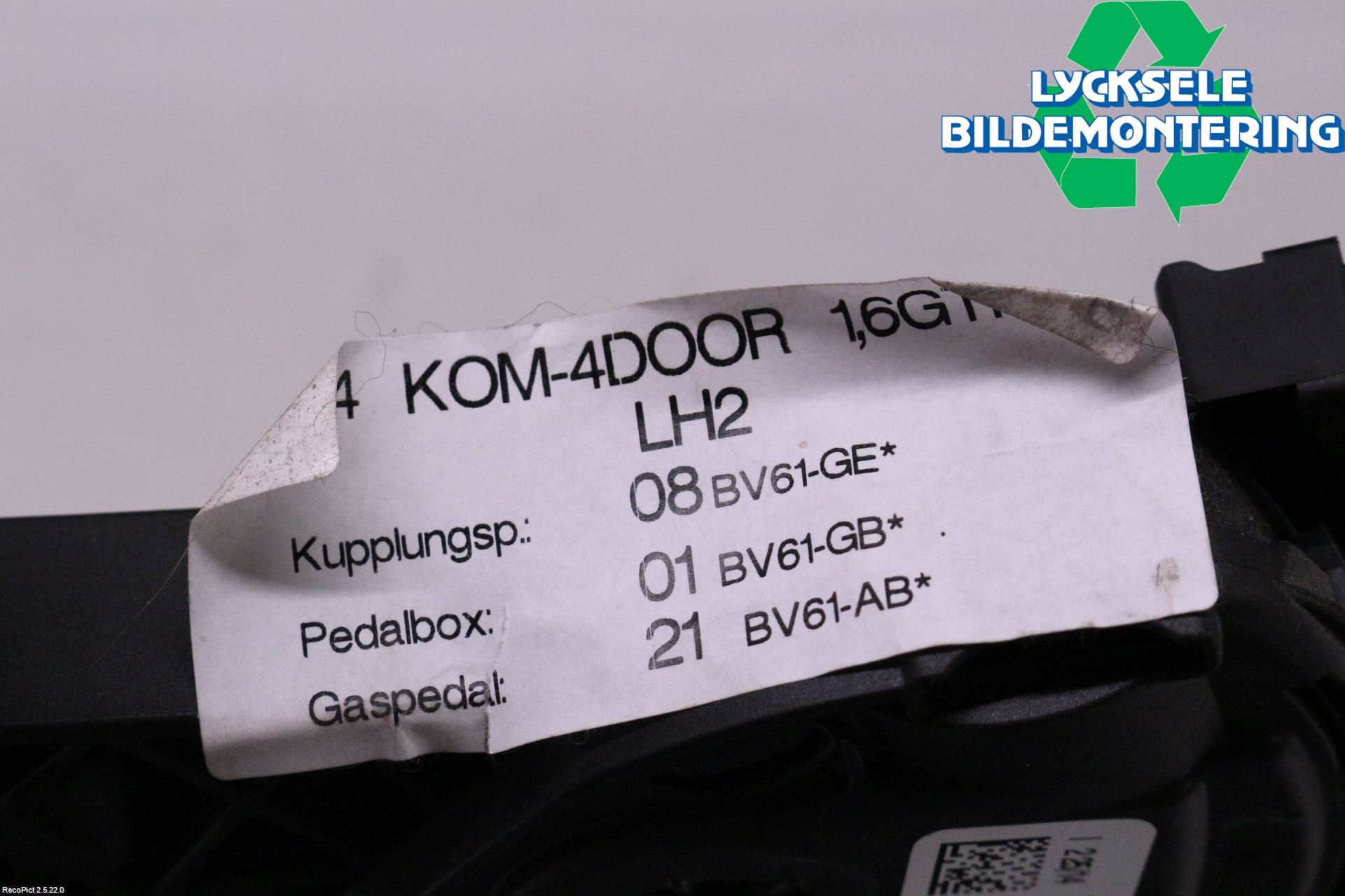 Ford FOCUS 11-14 Gaspedal