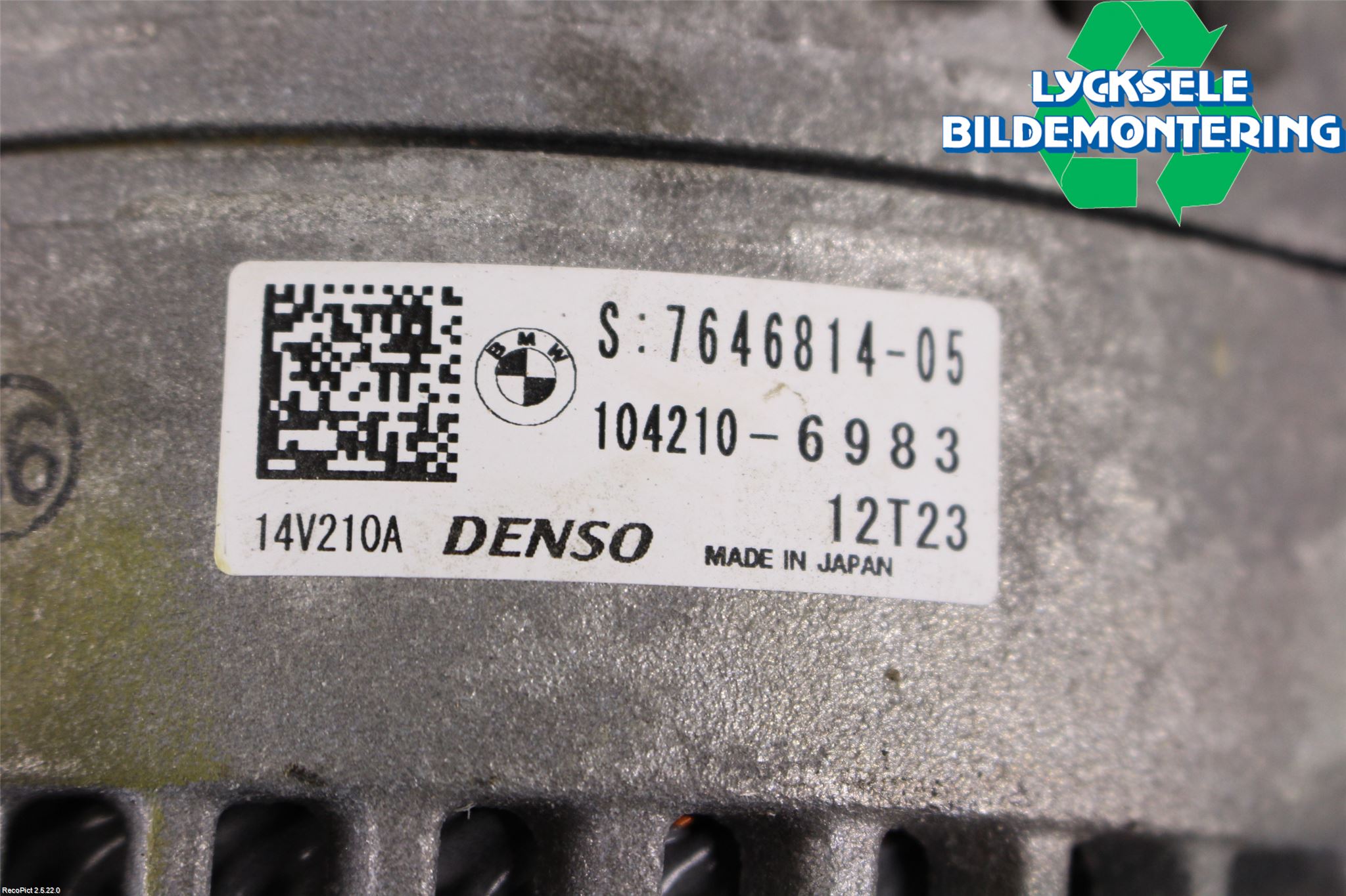 BMW X3 F25 10-17 Generator