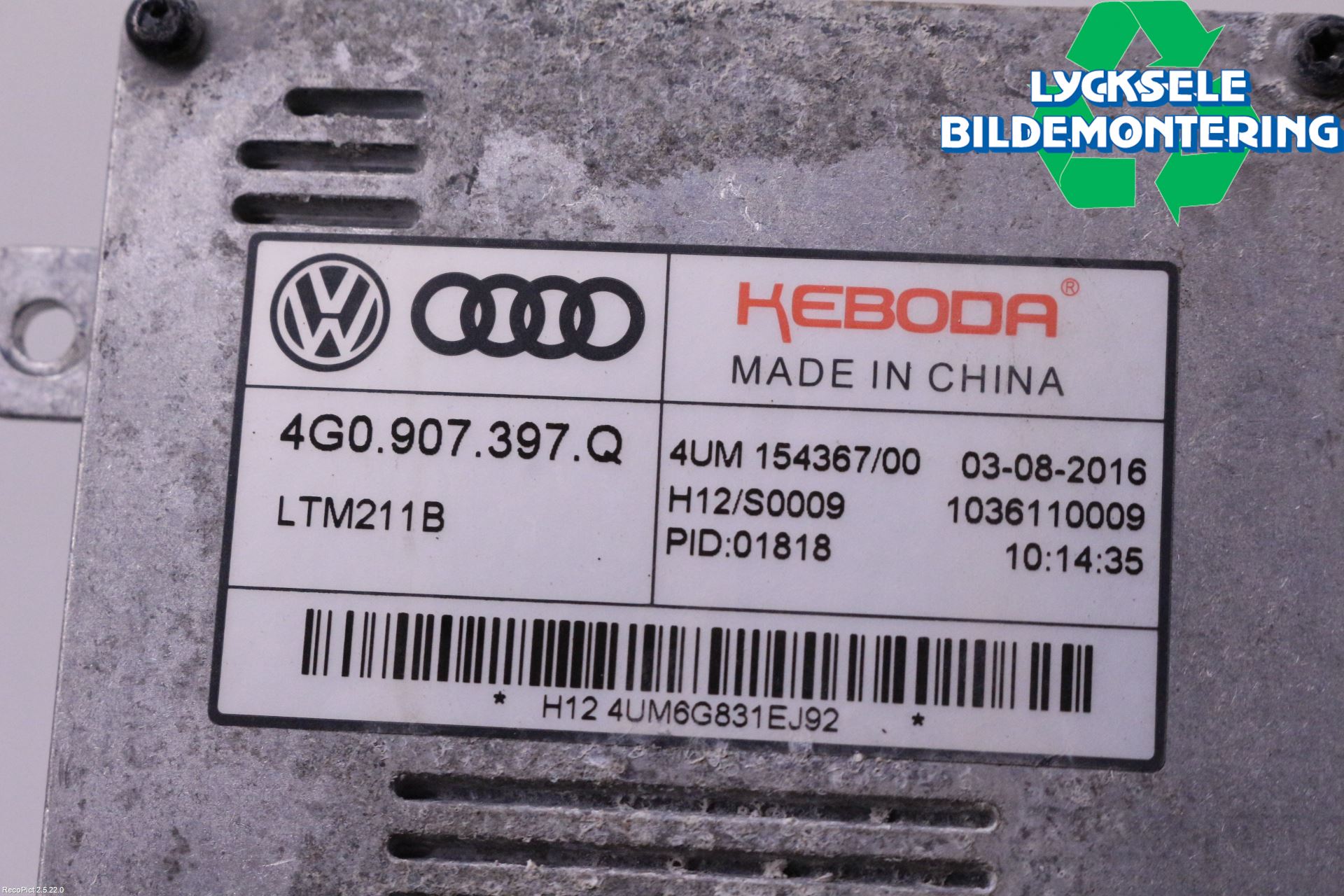 Audi A6 ALLROAD 12-18 Styrenhet Strålkastare