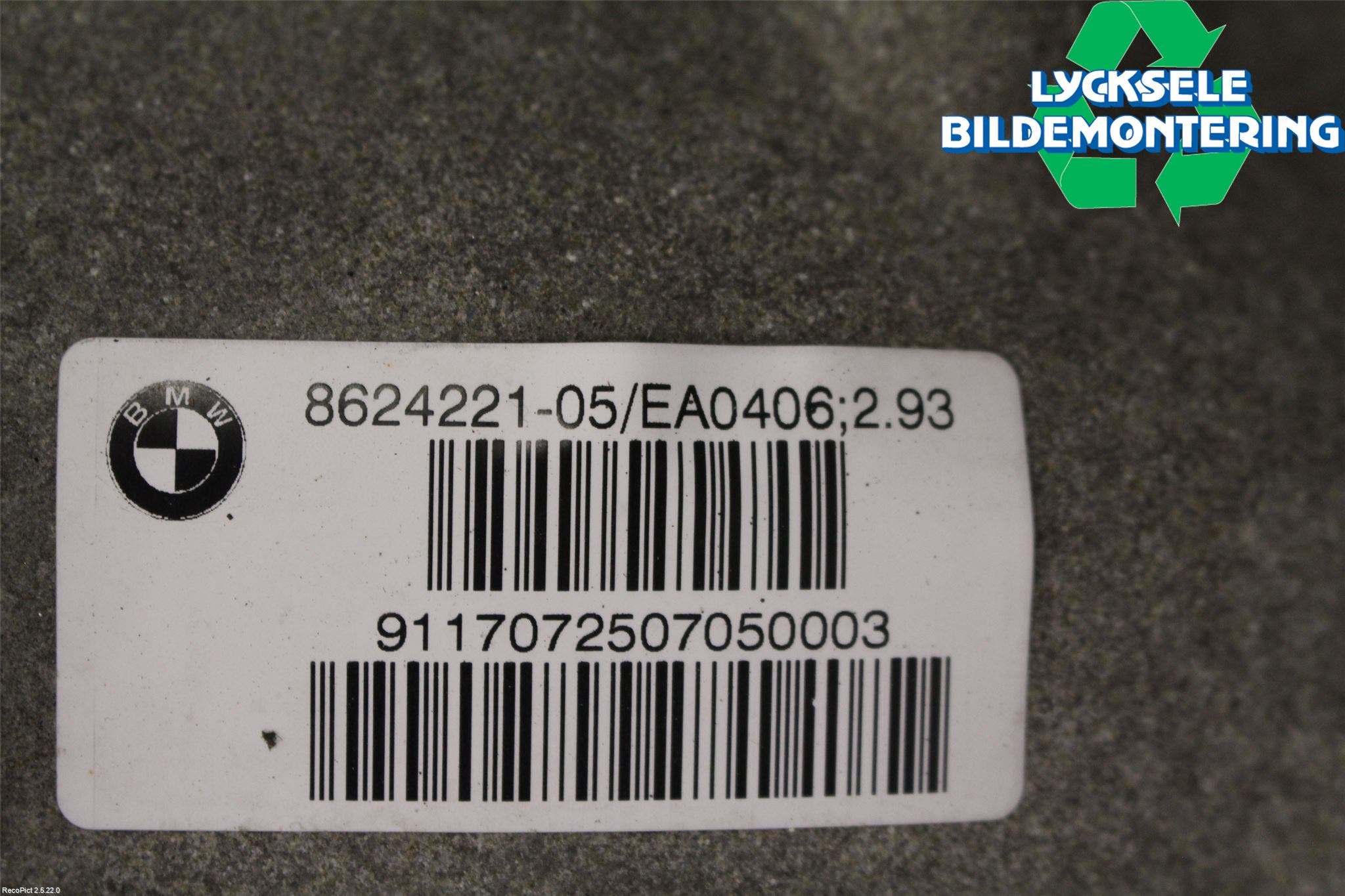 BMW 5 G30/G31/F90 17-23 Bakväxel-Diff