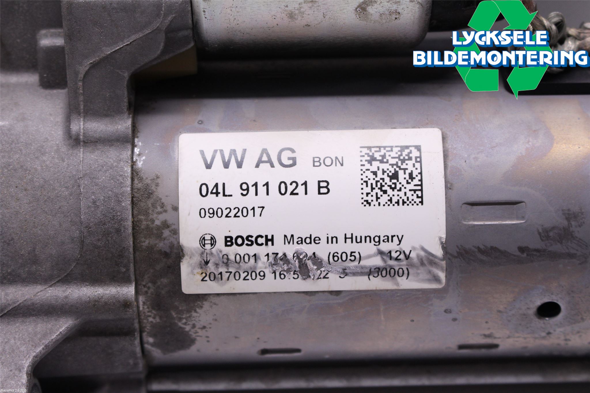 Audi A4/S4 B9 16-19 Startmotor Diesel