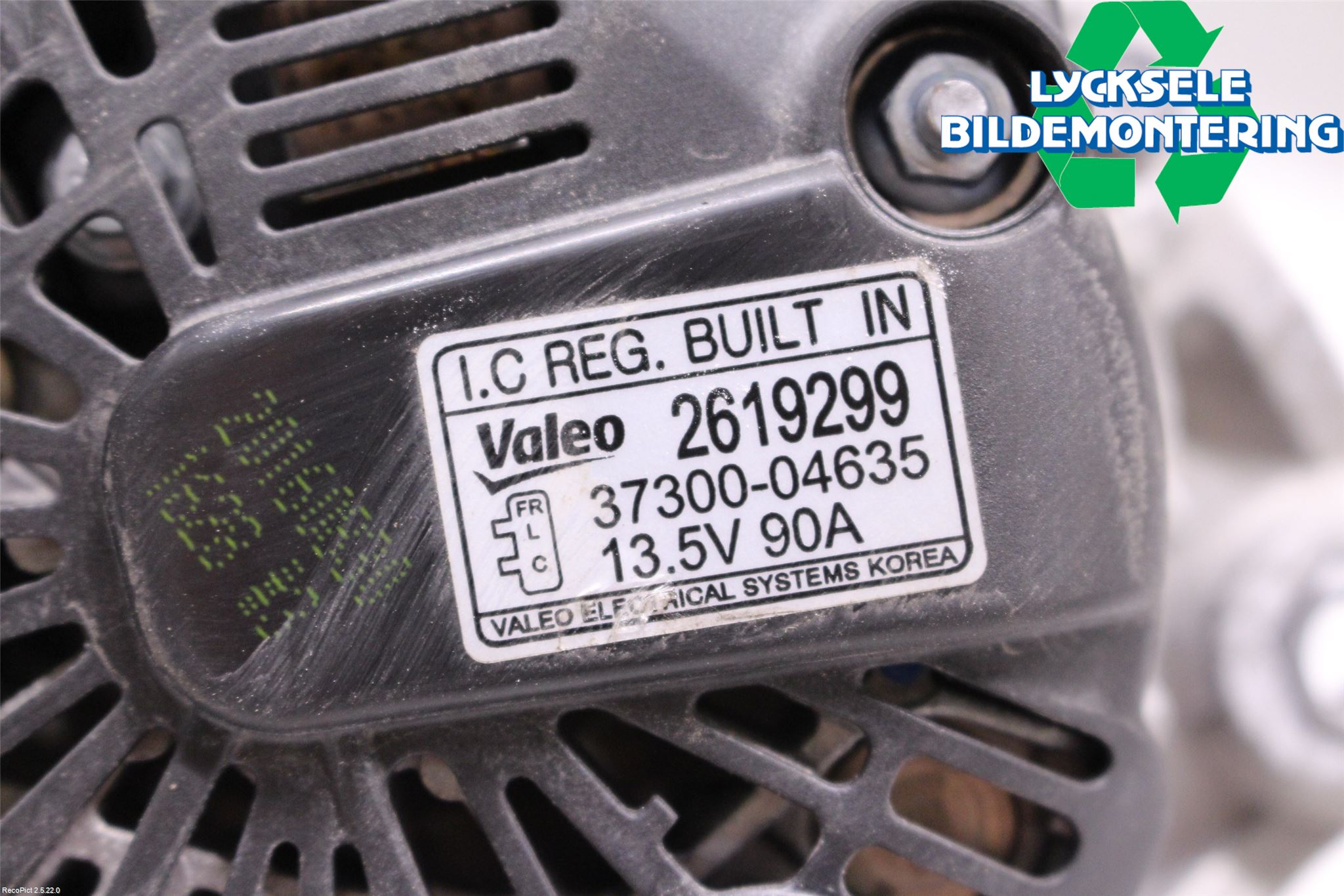 Kia PICANTO 12-17 Generator