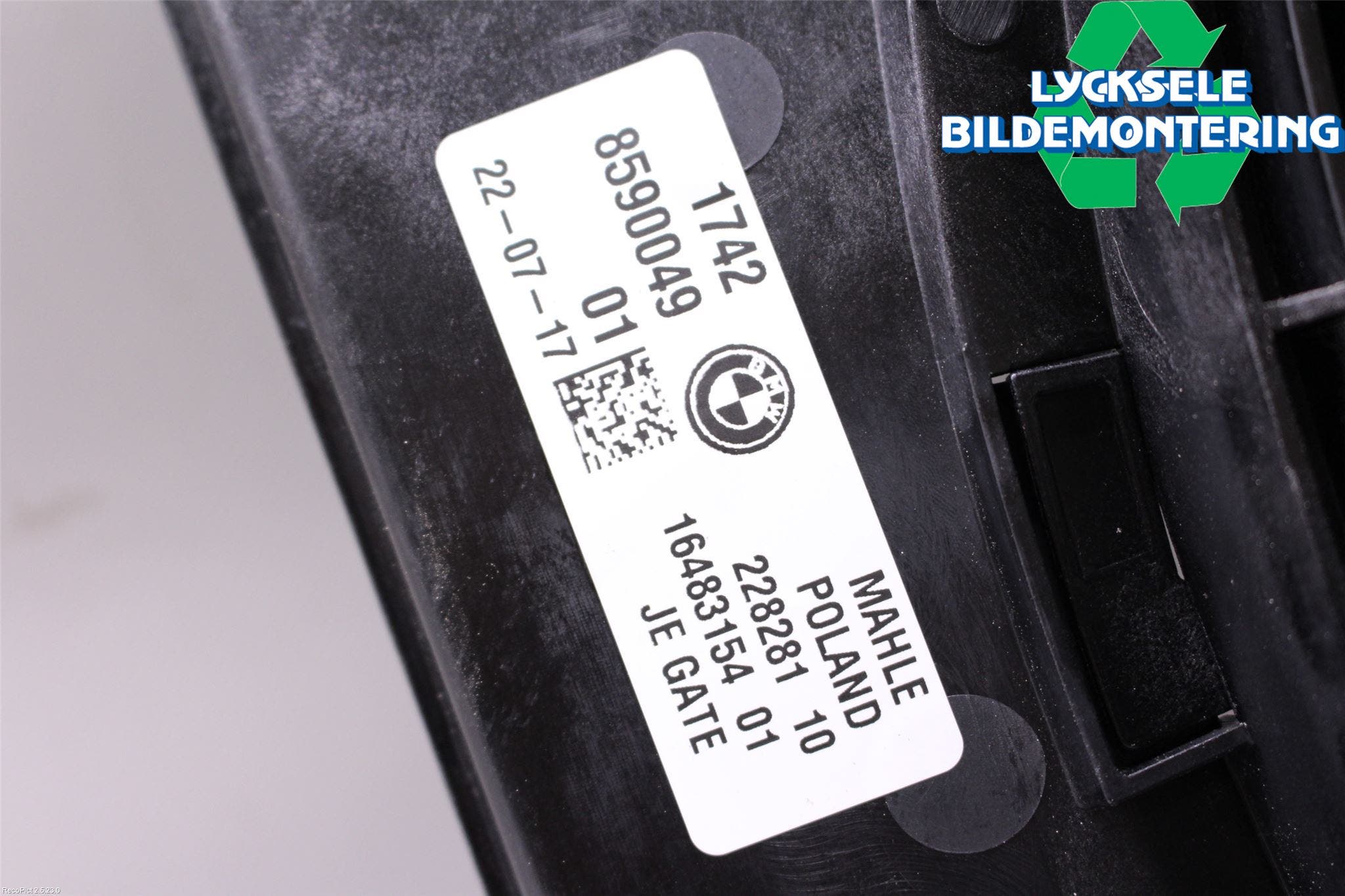 BMW 5 G30/G31/F90 17-23 Kylfläktkåpa