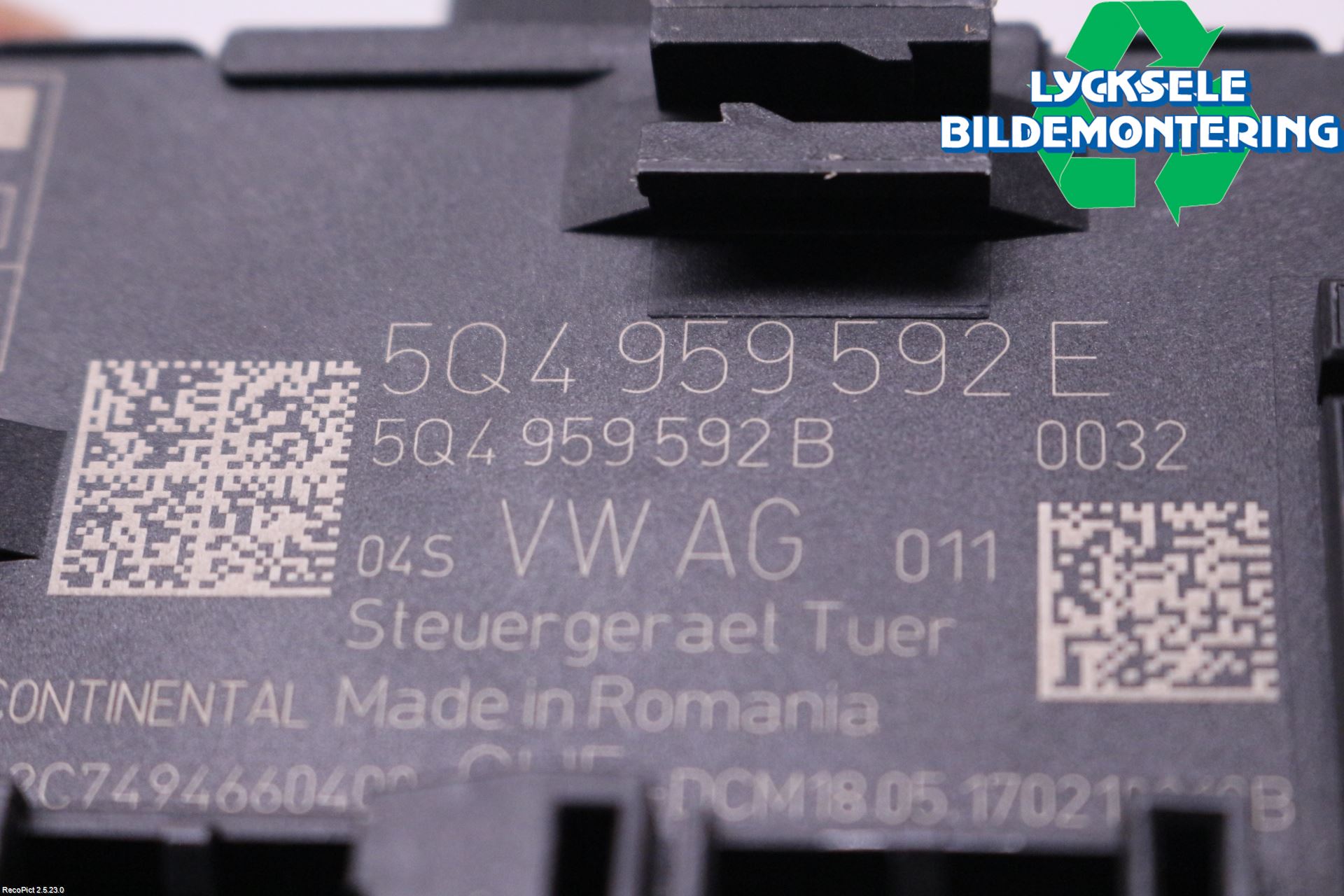 Skoda SUPERB 16-24 Styrenhet Dörr