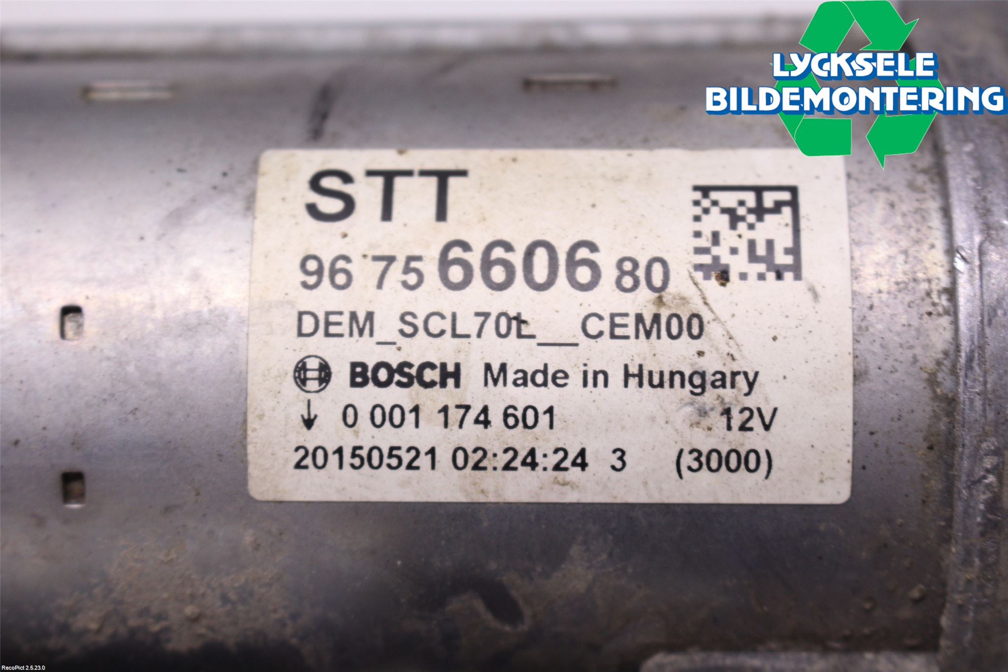 Peugeot PARTNER 08-15 Startmotor