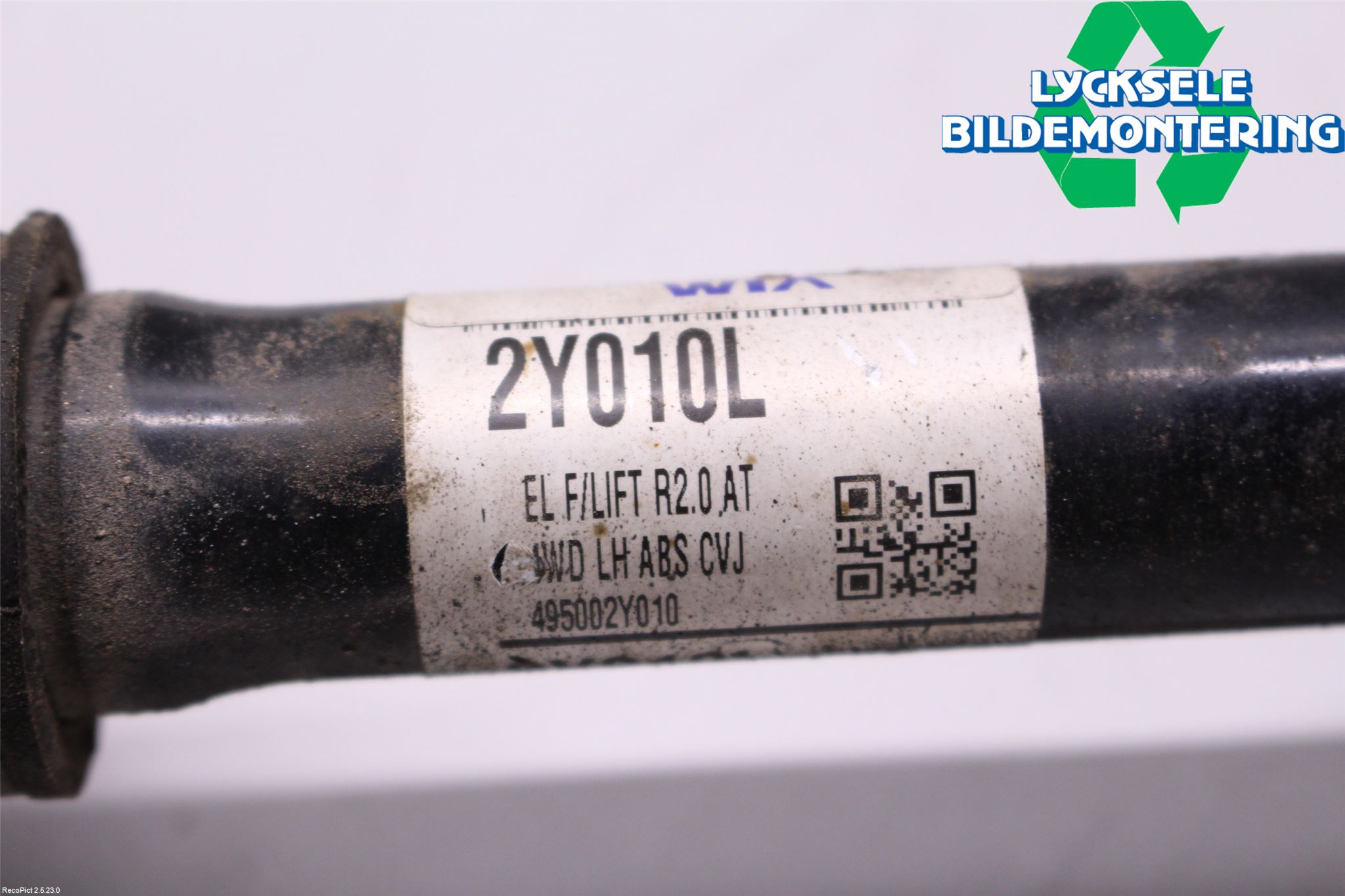 Kia SPORTAGE (SL) 11-15 Drivaxel Fram Vänster