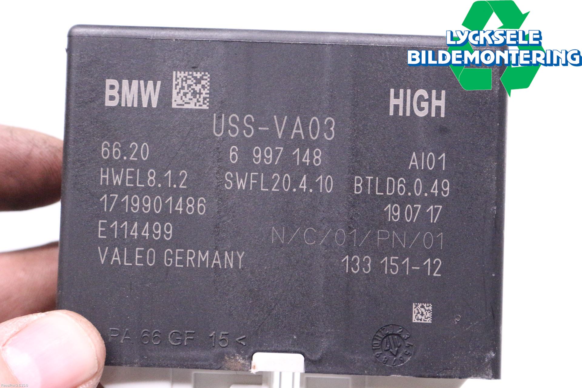 BMW 5 G30/G31/F90 17-23 Styrenhet Parkeringshjälp