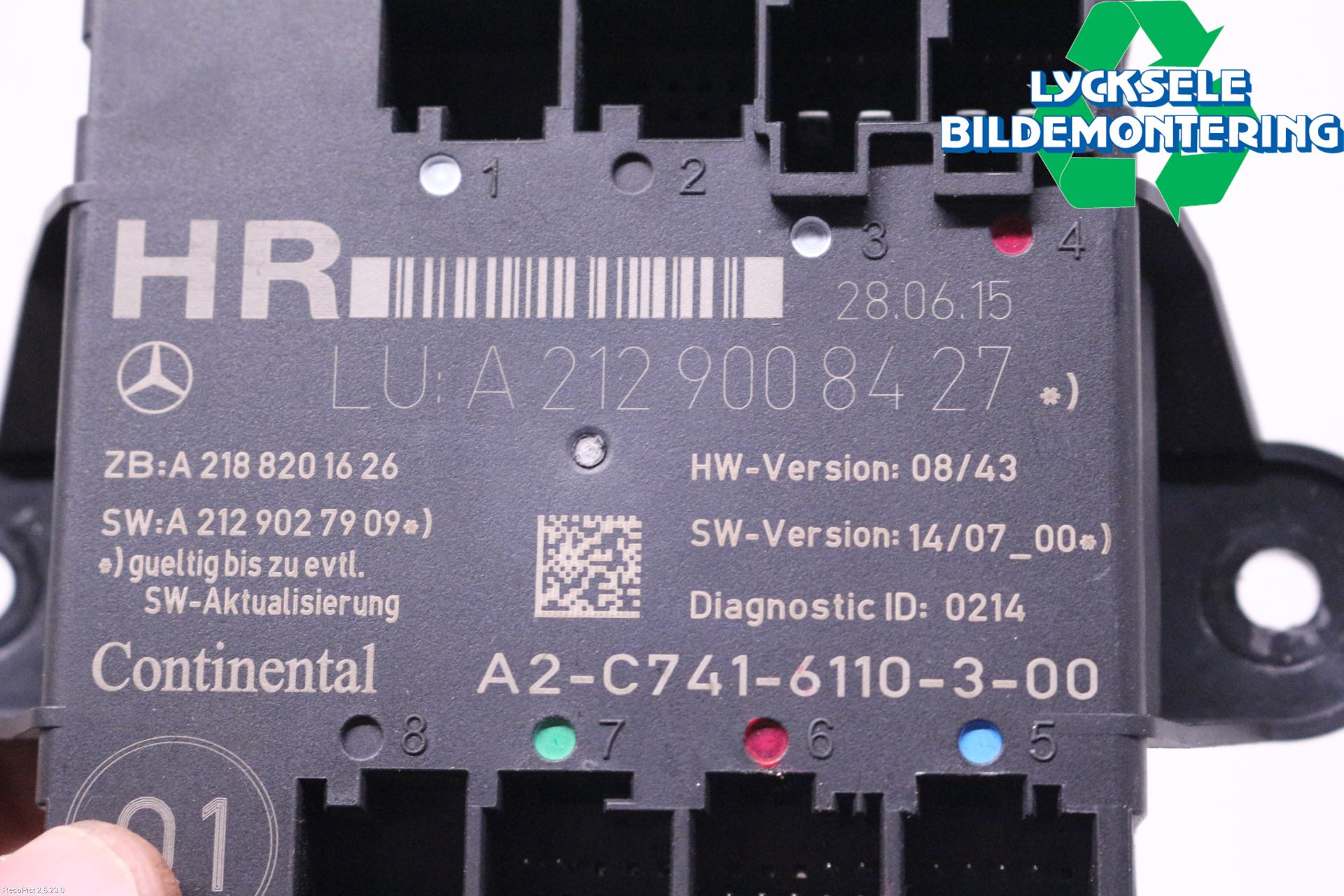 Mercedes-Benz MB E-KLASS (W212) 09-16 Styrenhet Dörr