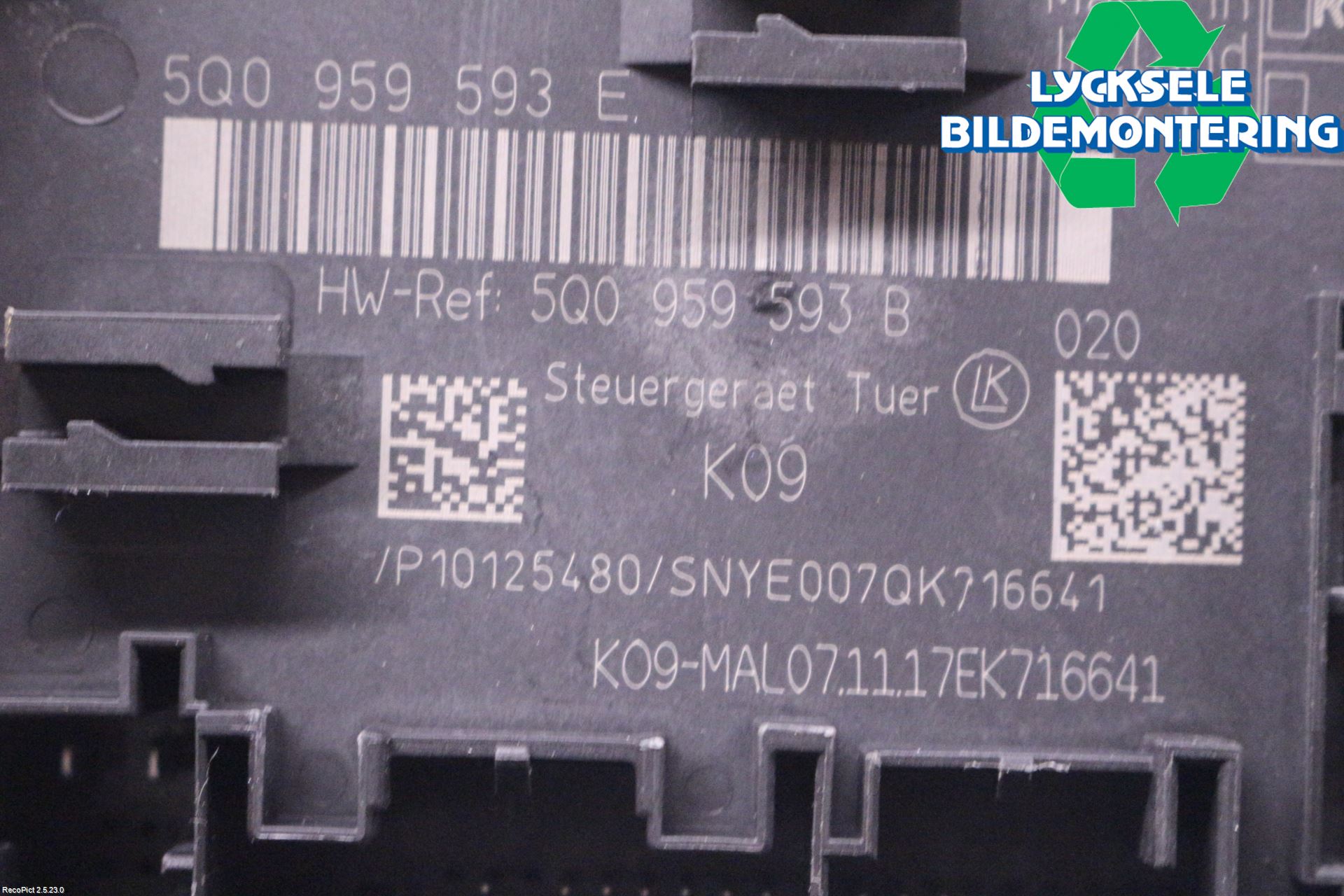 Audi A3/S3 8V 13-20 Styrenhet Dörr