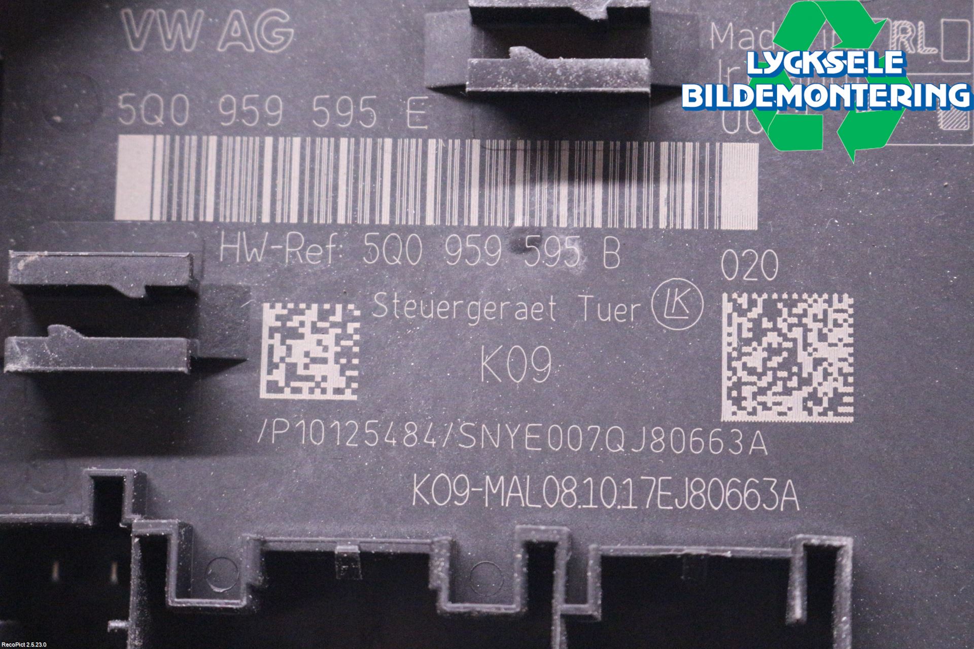 Audi A3/S3 8V 13-20 Styrenhet Dörr