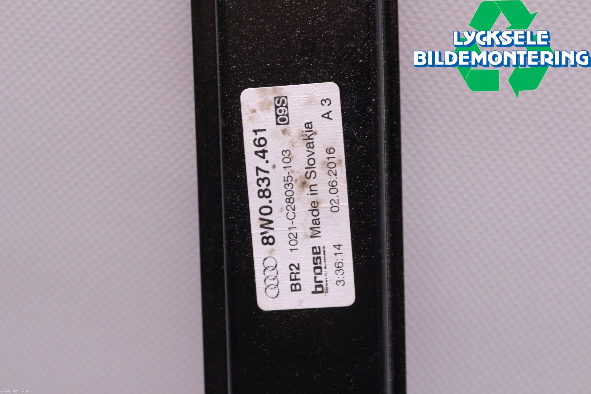 Audi A4/S4 B9 16-19 Fönsterhissmekanism