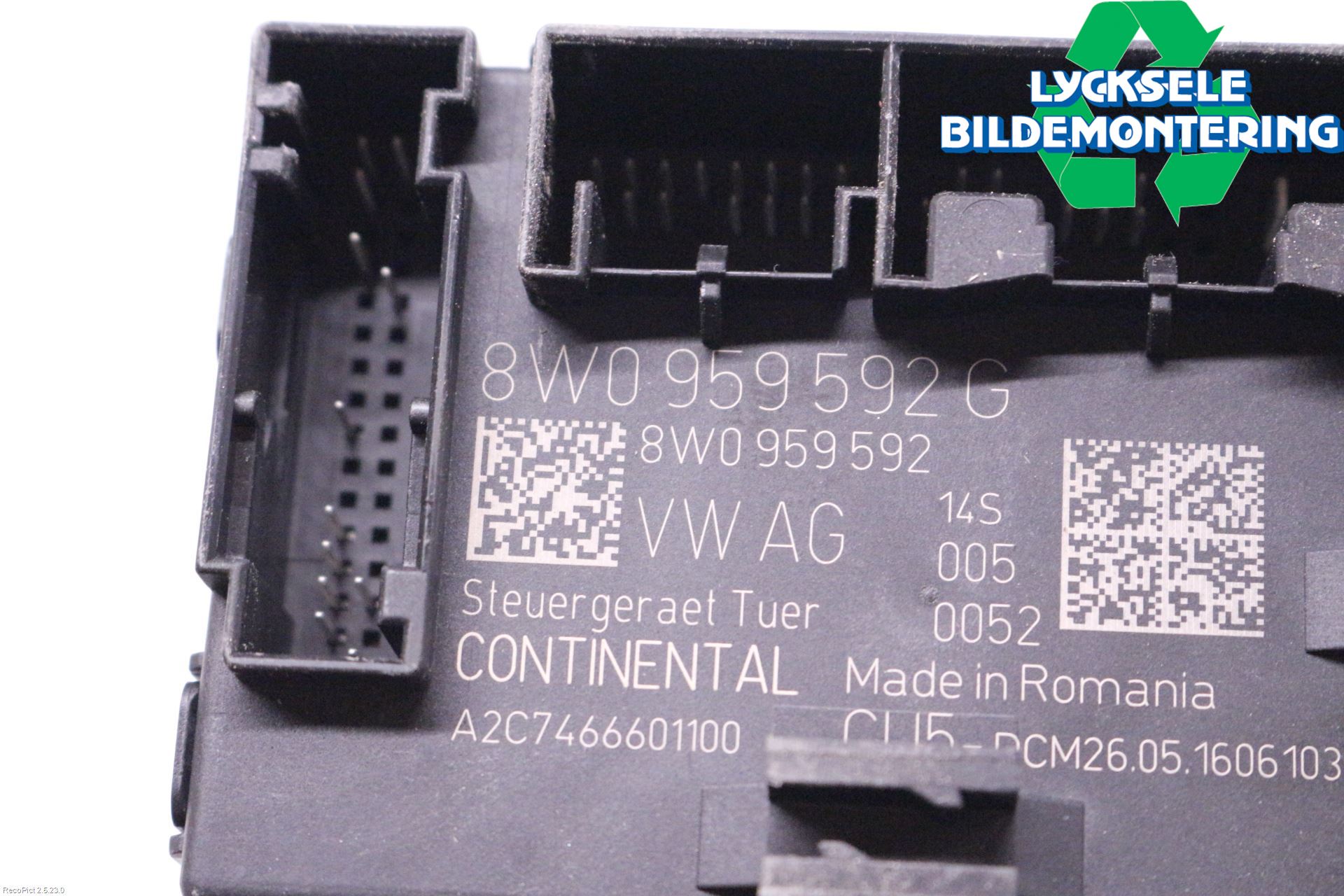 Audi A4/S4 B9 16-19 Styrenhet Dörr