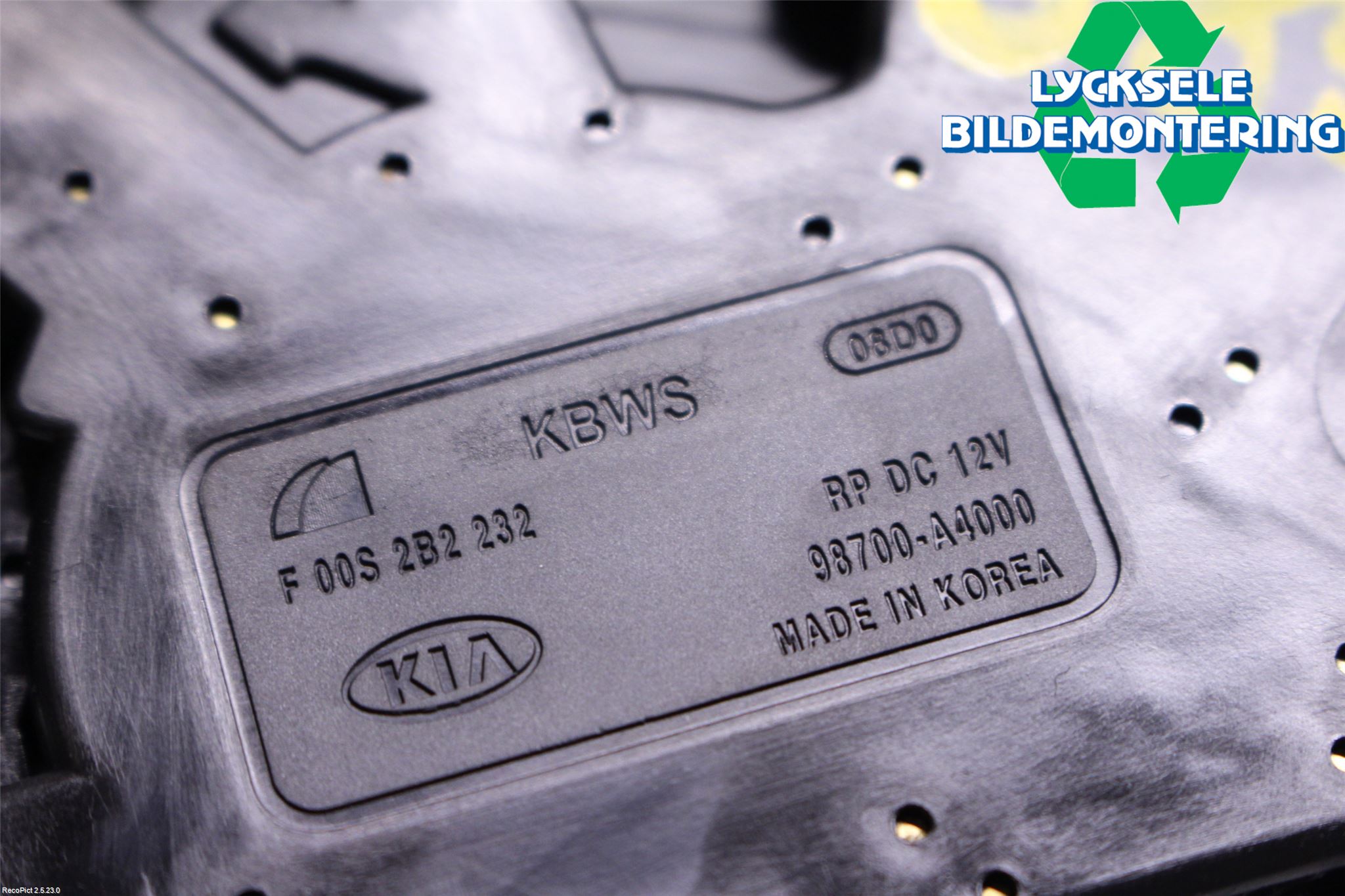 Kia CARENS III 13-19 Torkarmotor Baklucka