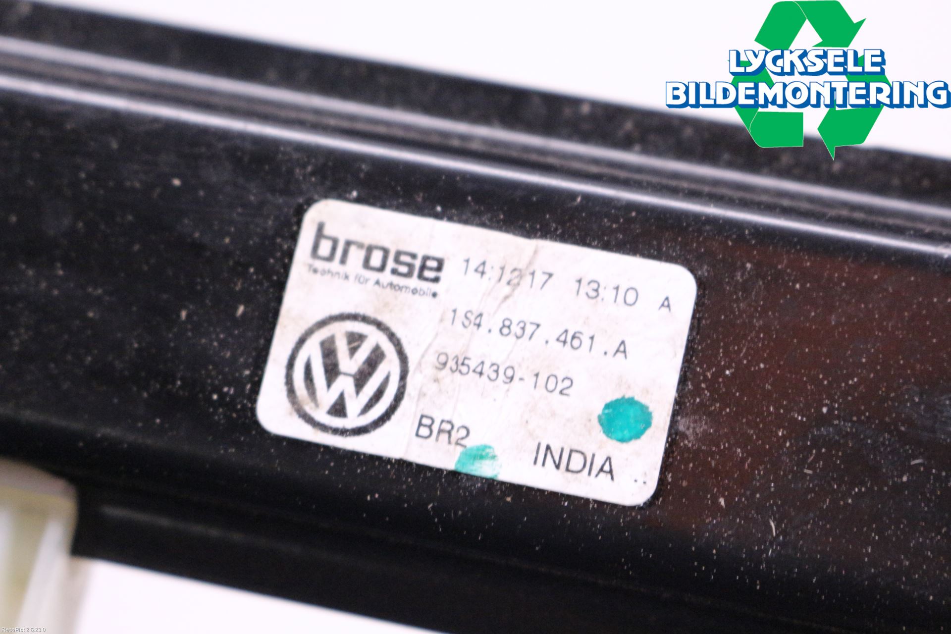Volkswagen VW UP! / E-UP! Fönsterhissmekanism