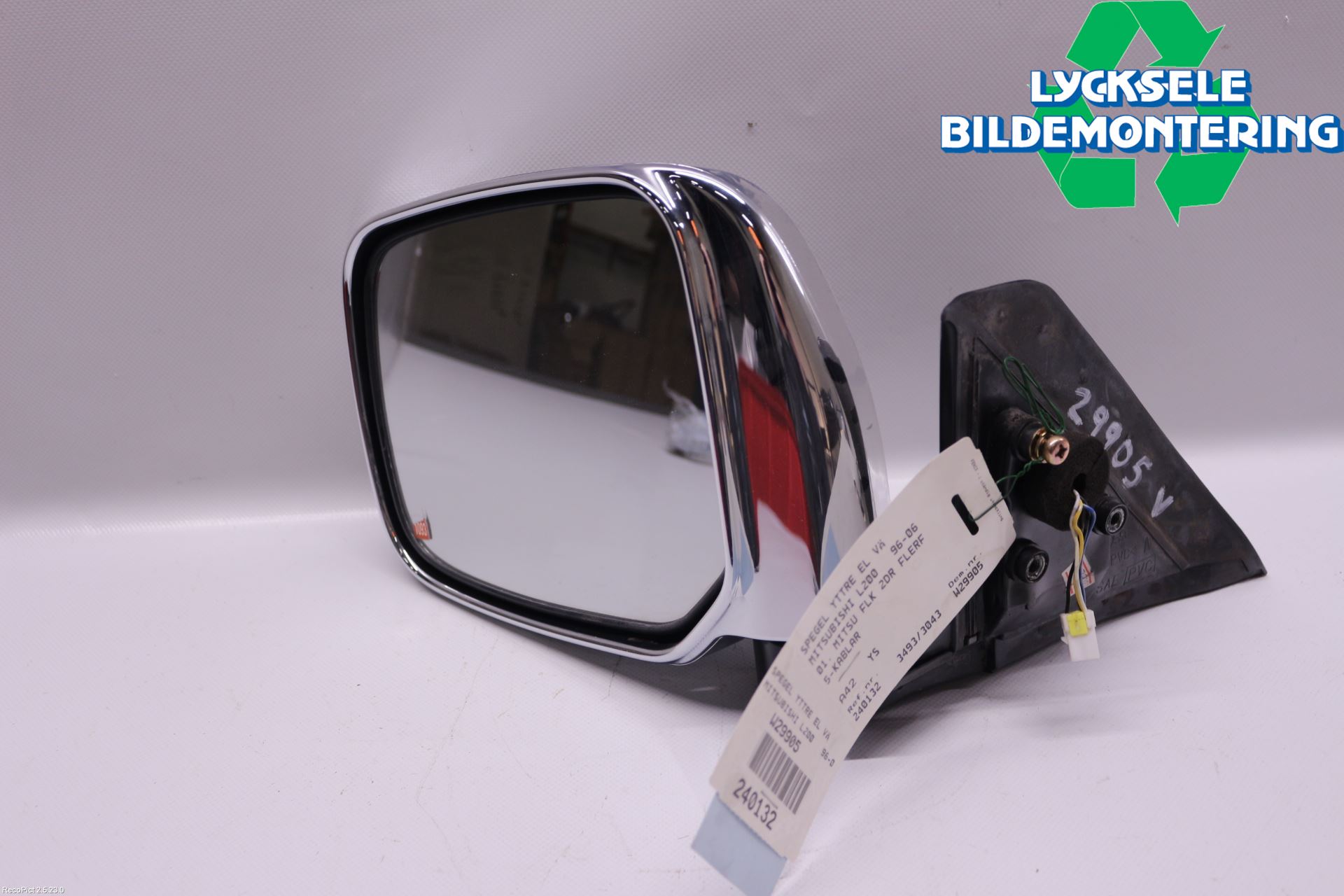 Mitsubishi L200   96-06 Spegel Yttre El Vä