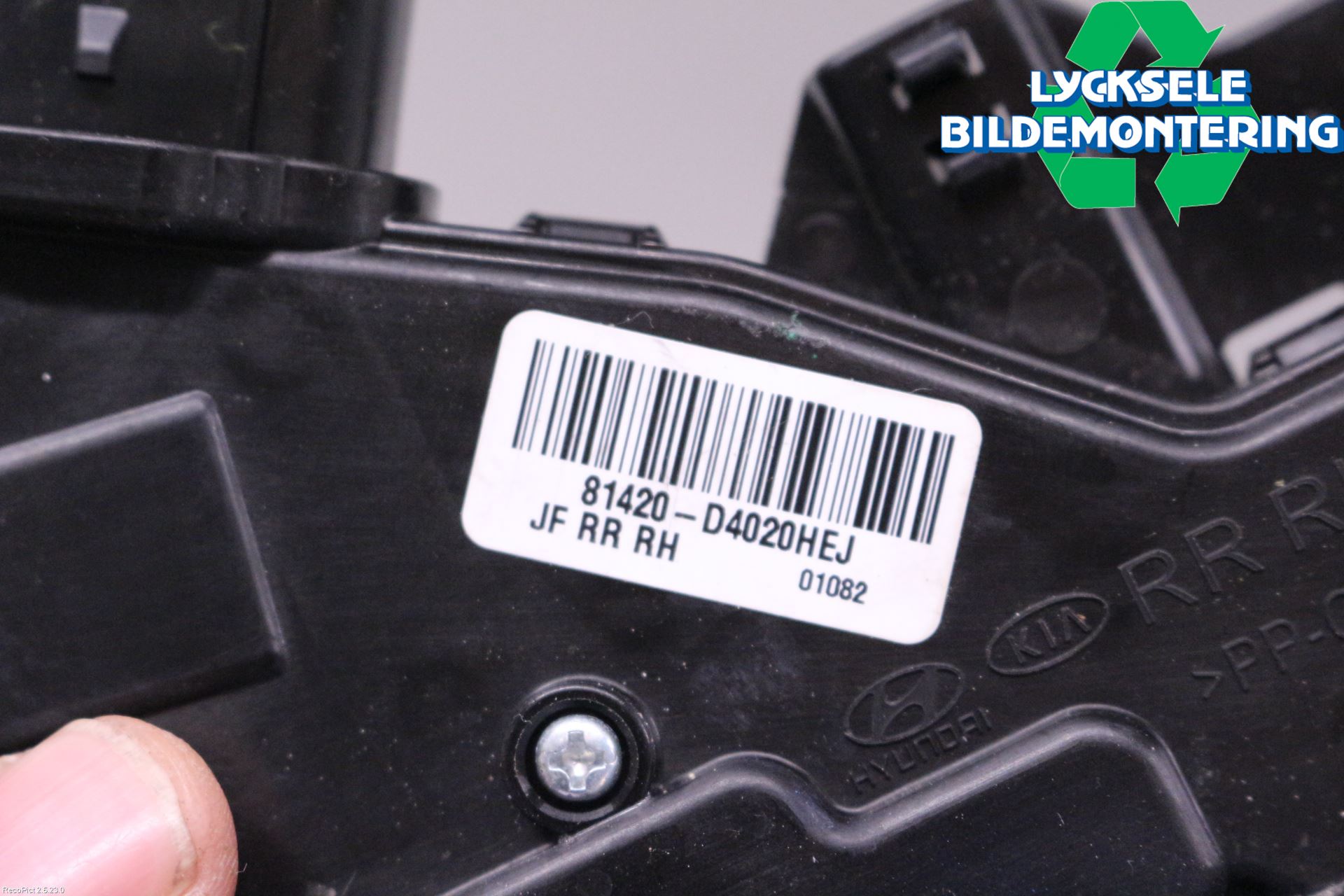 Kia OPTIMA 16-20 Låskista-Dörrlås