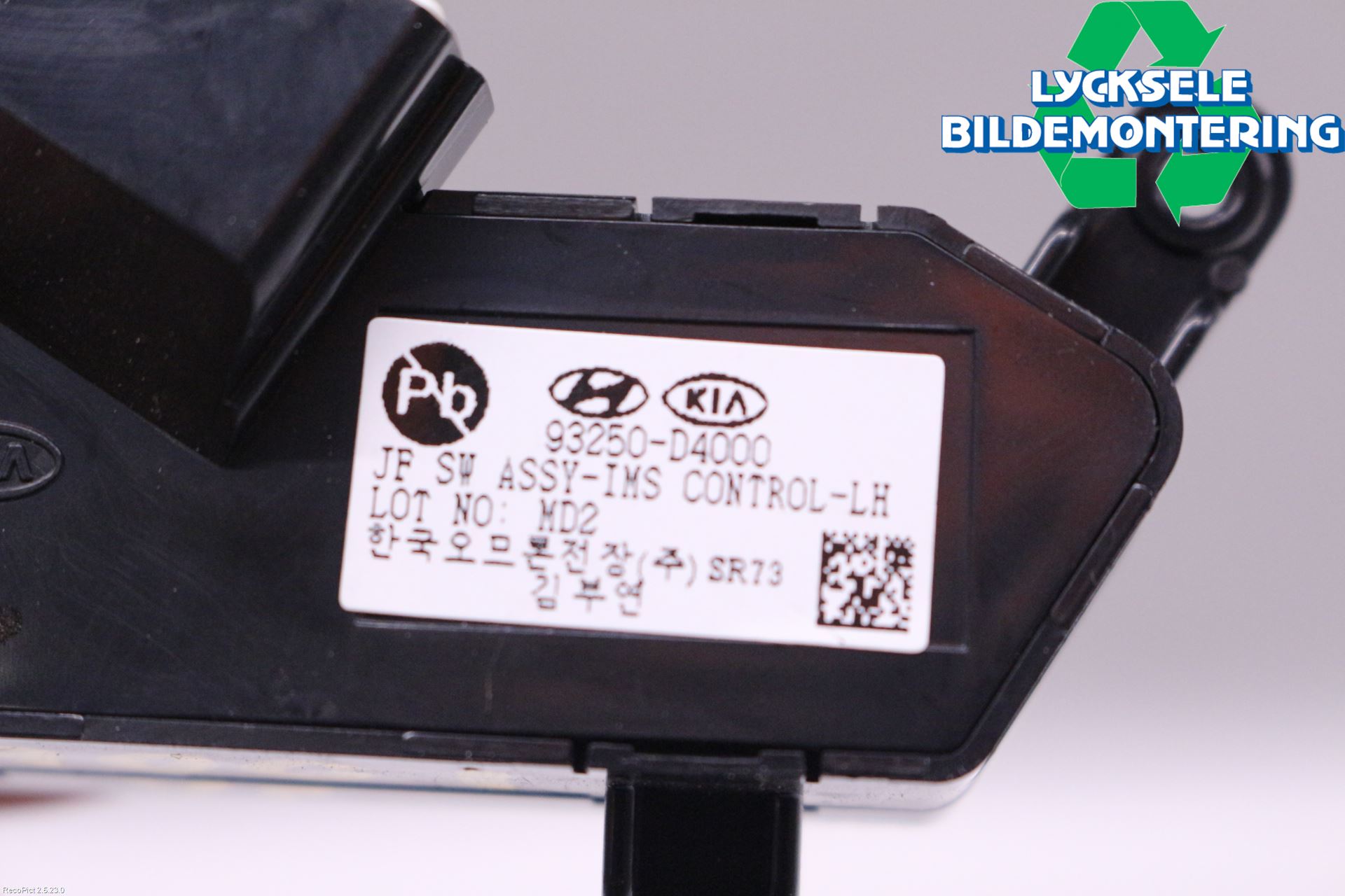 Kia OPTIMA 16-20 Strömställare Stolminne