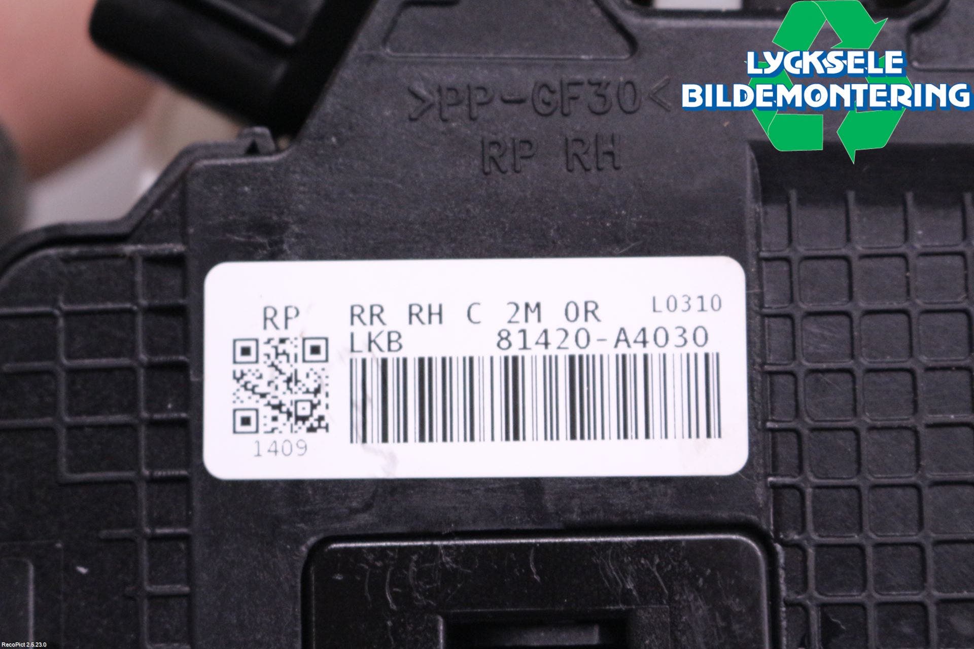 Kia CARENS III 13-19 Låskista-Dörrlås