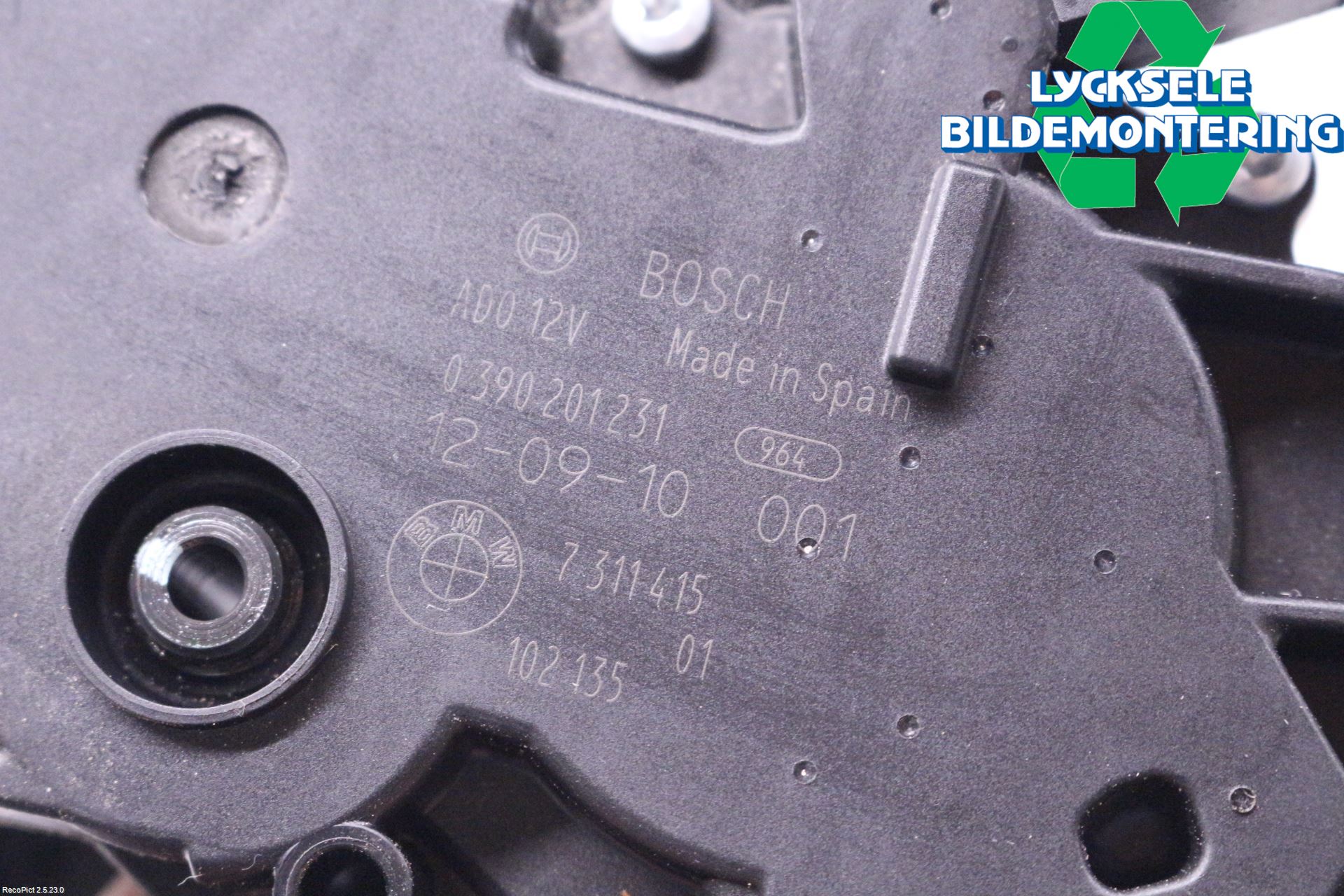 BMW 3 F30/F31/F80 12-19 Torkarmotor Baklucka