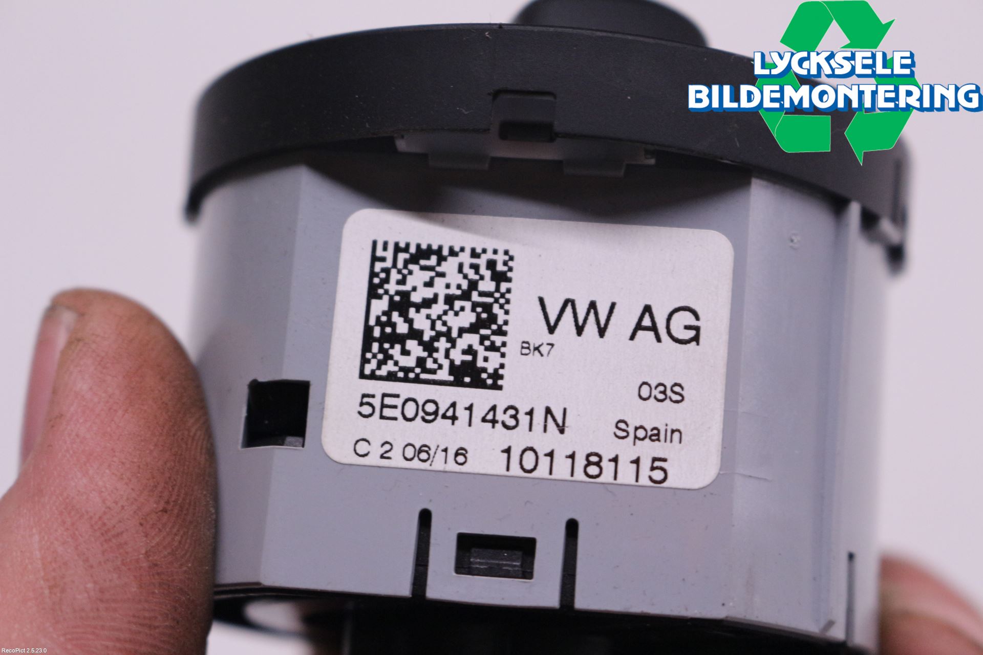 Skoda RAPID Strömställare Ljus