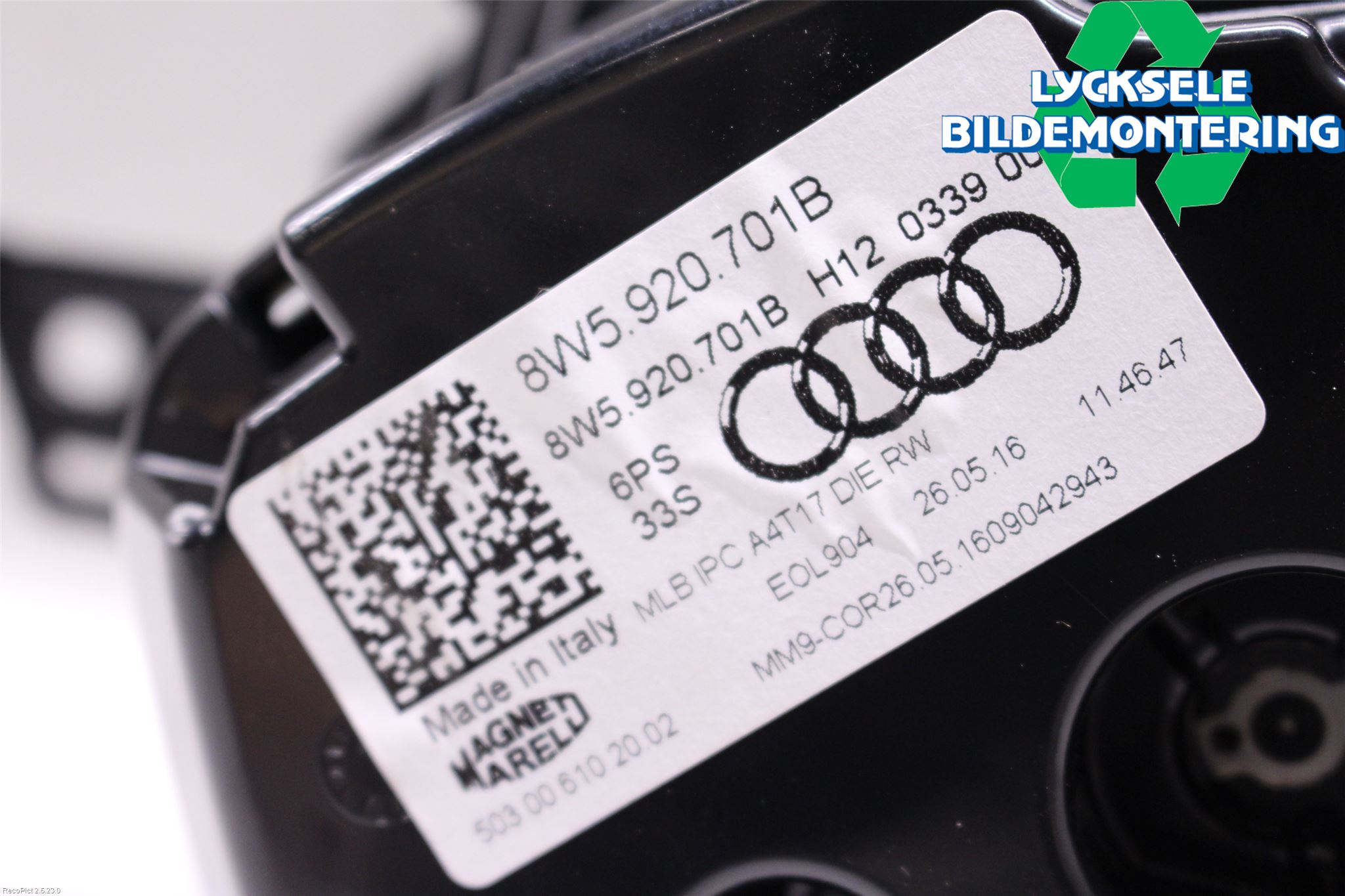 Audi A4/S4 B9 16-19 Instrument Komb