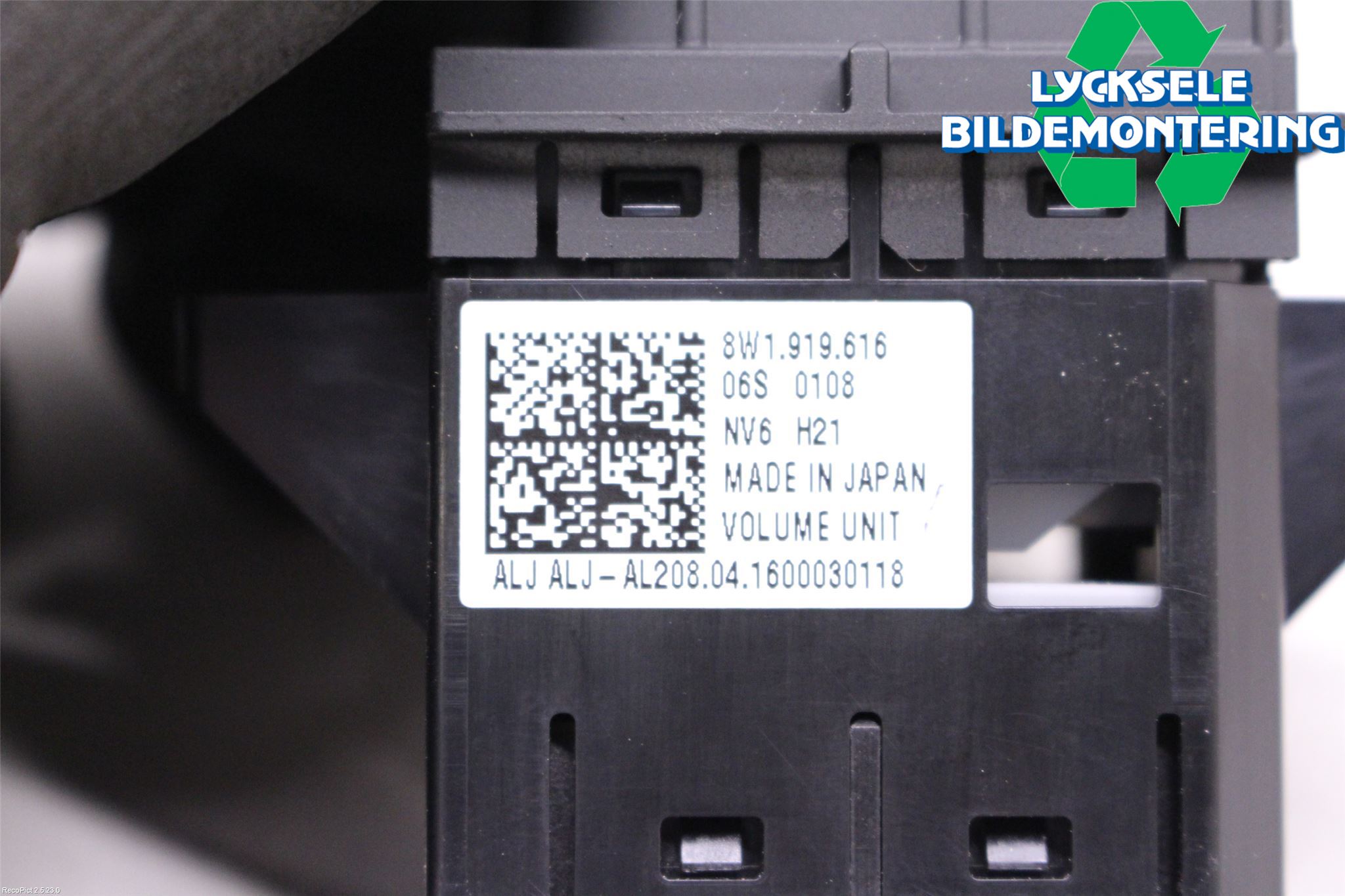 Audi A4/S4 B9 16-19 Strömställare Fader-Högtalare