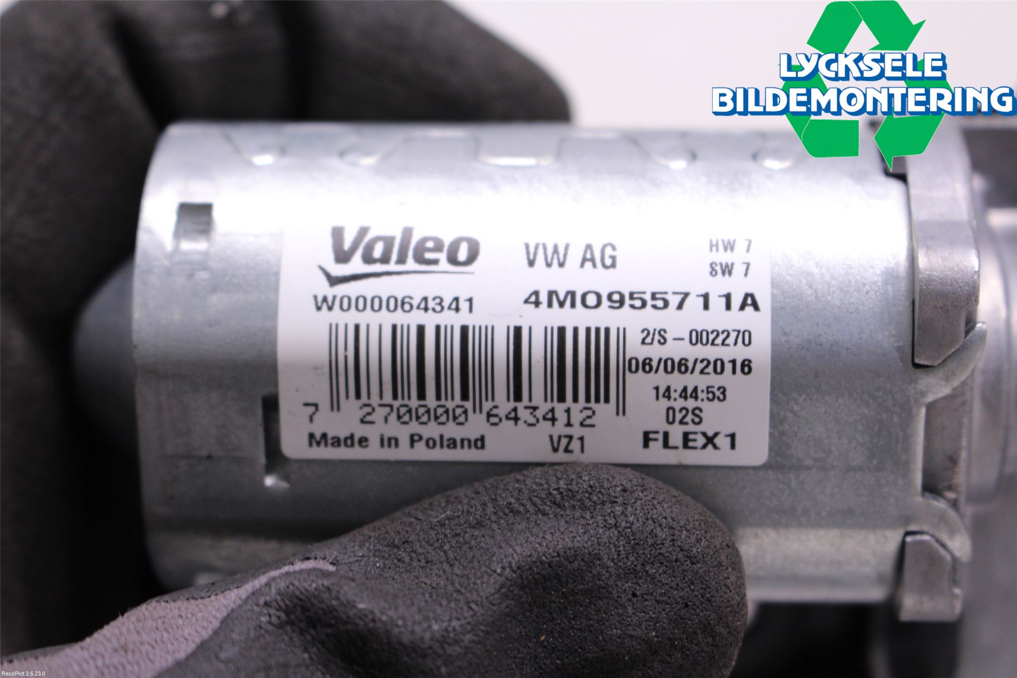 Audi A4/S4 B9 16-19 Torkarmotor Baklucka