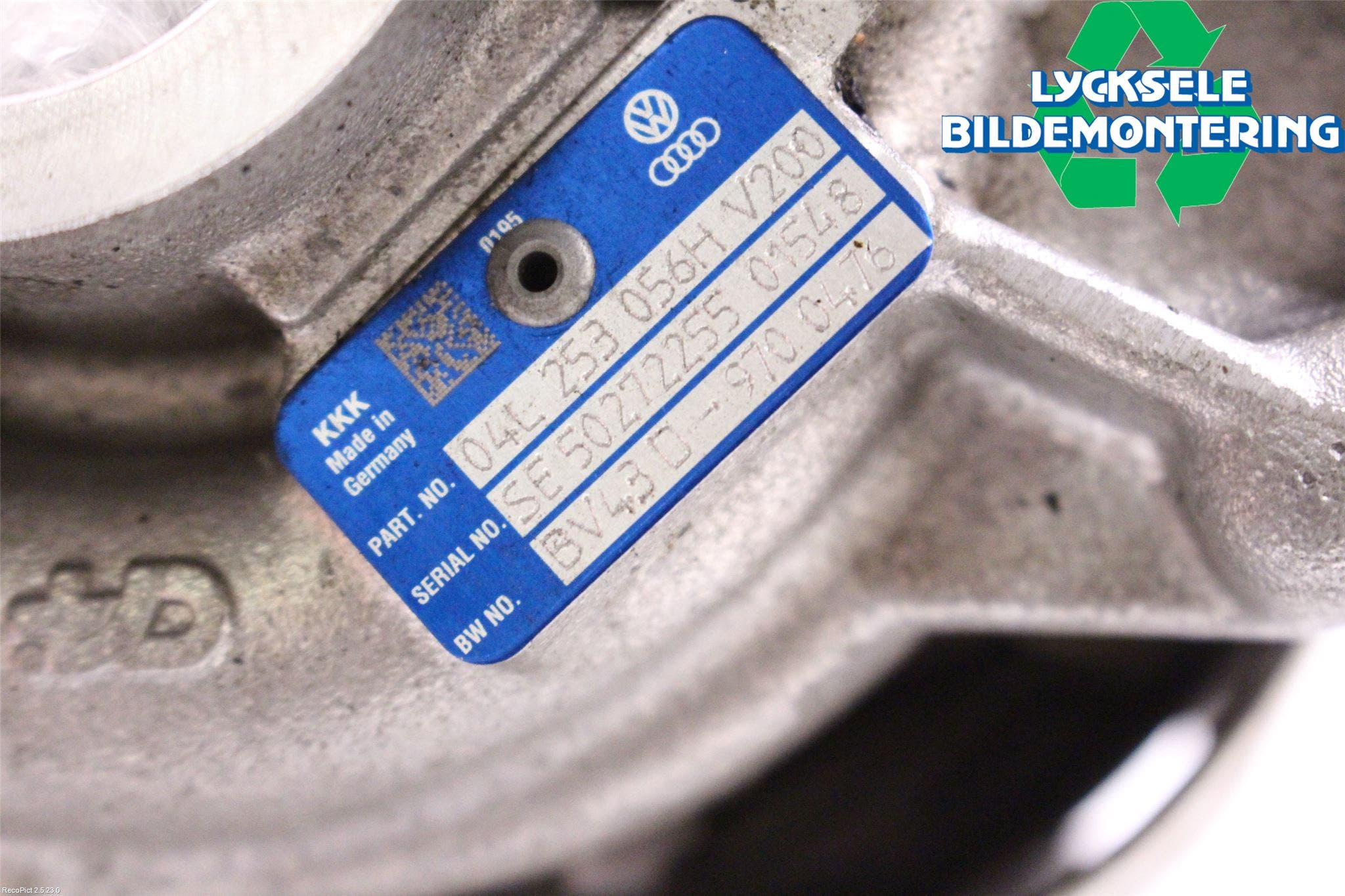 Audi A4/S4 B9 16-19 Turboaggregat