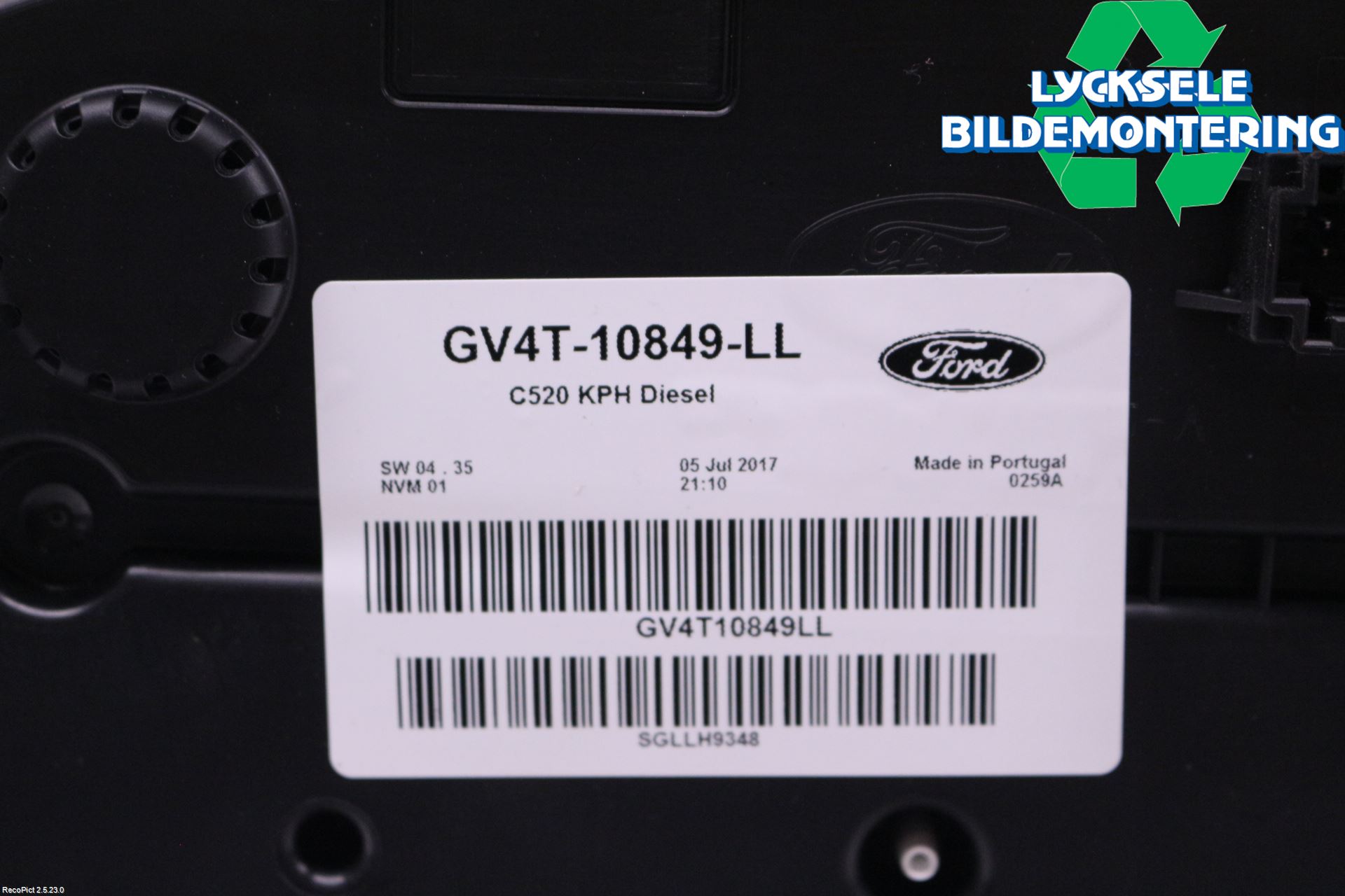 Ford KUGA 17-19 Instrument Komb