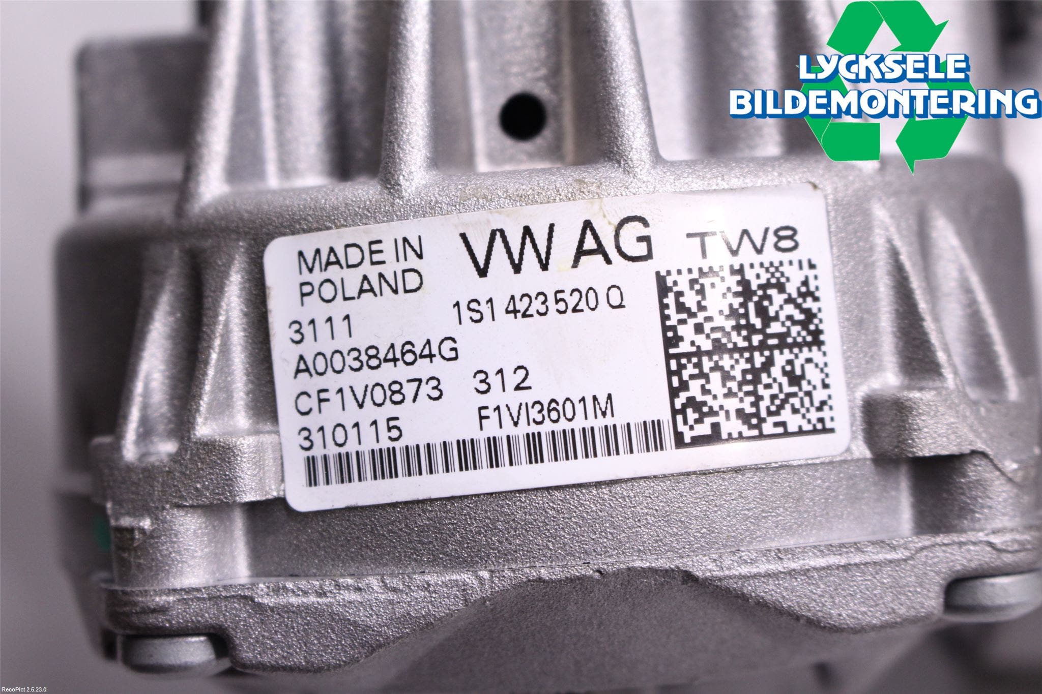 Volkswagen VW UP! / E-UP! Rattaxelagg Med Inb Servo