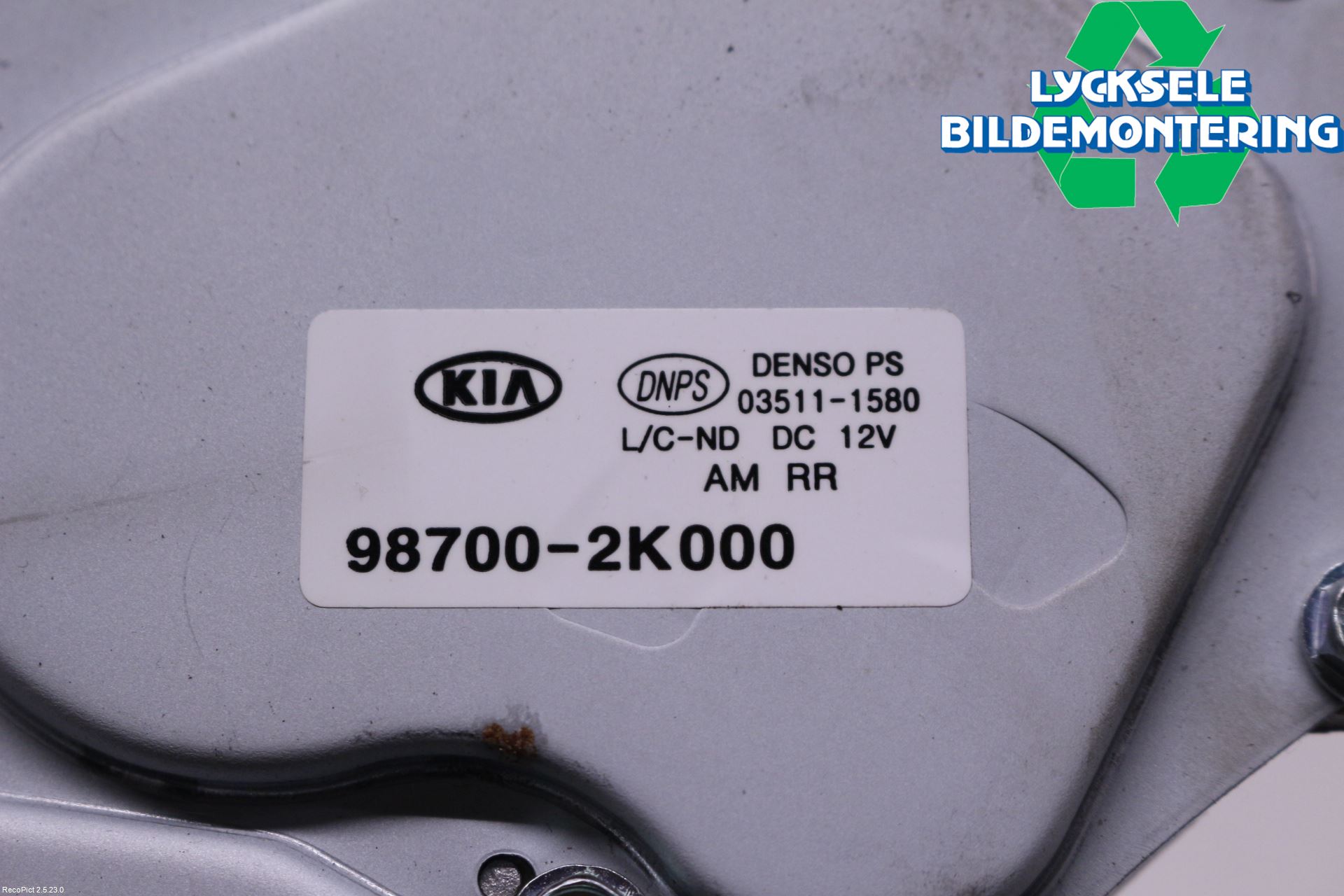 Kia SOUL 09- Torkarmotor Baklucka