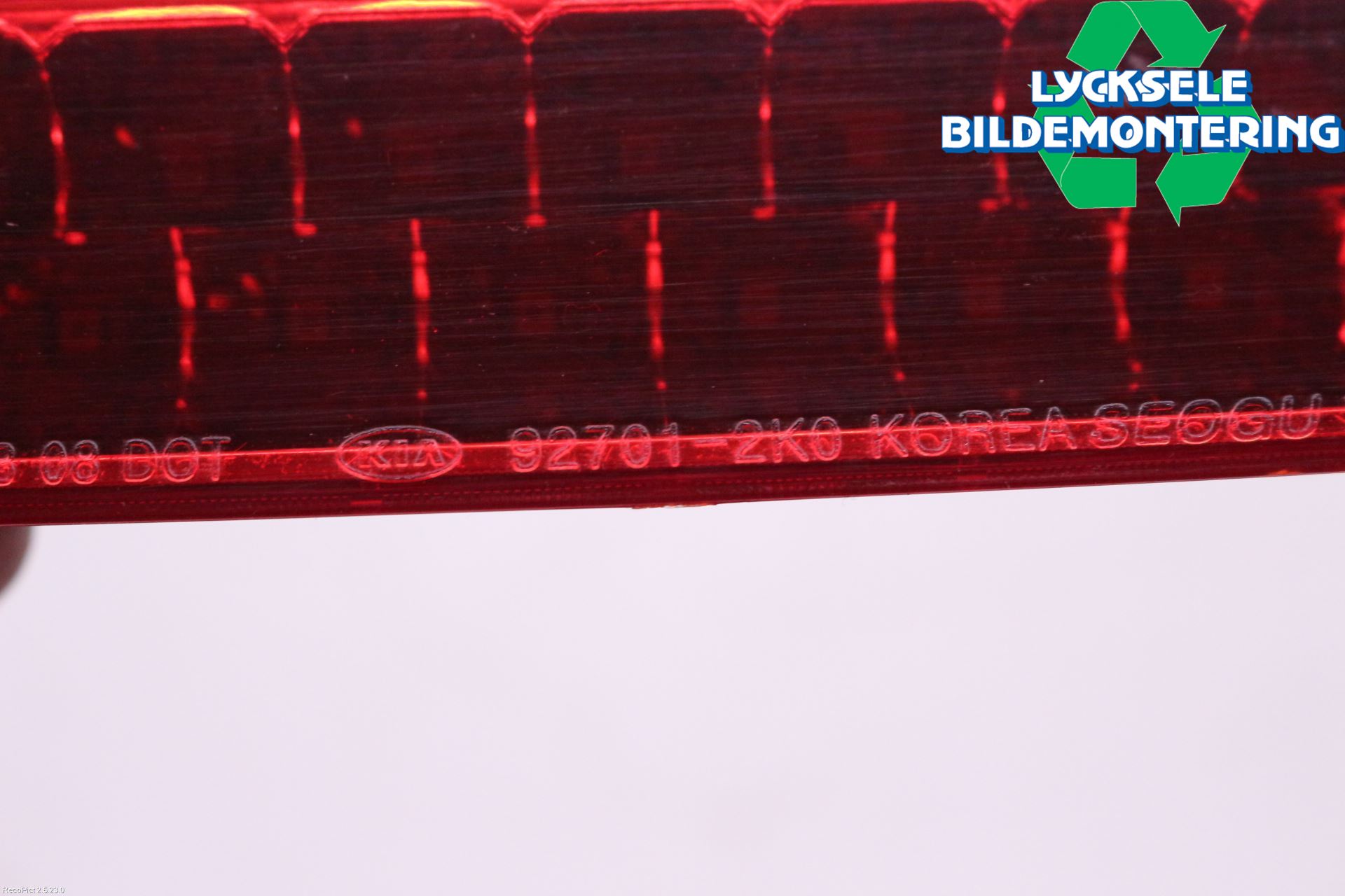 Kia SOUL 09- Bromsljus Bakruta