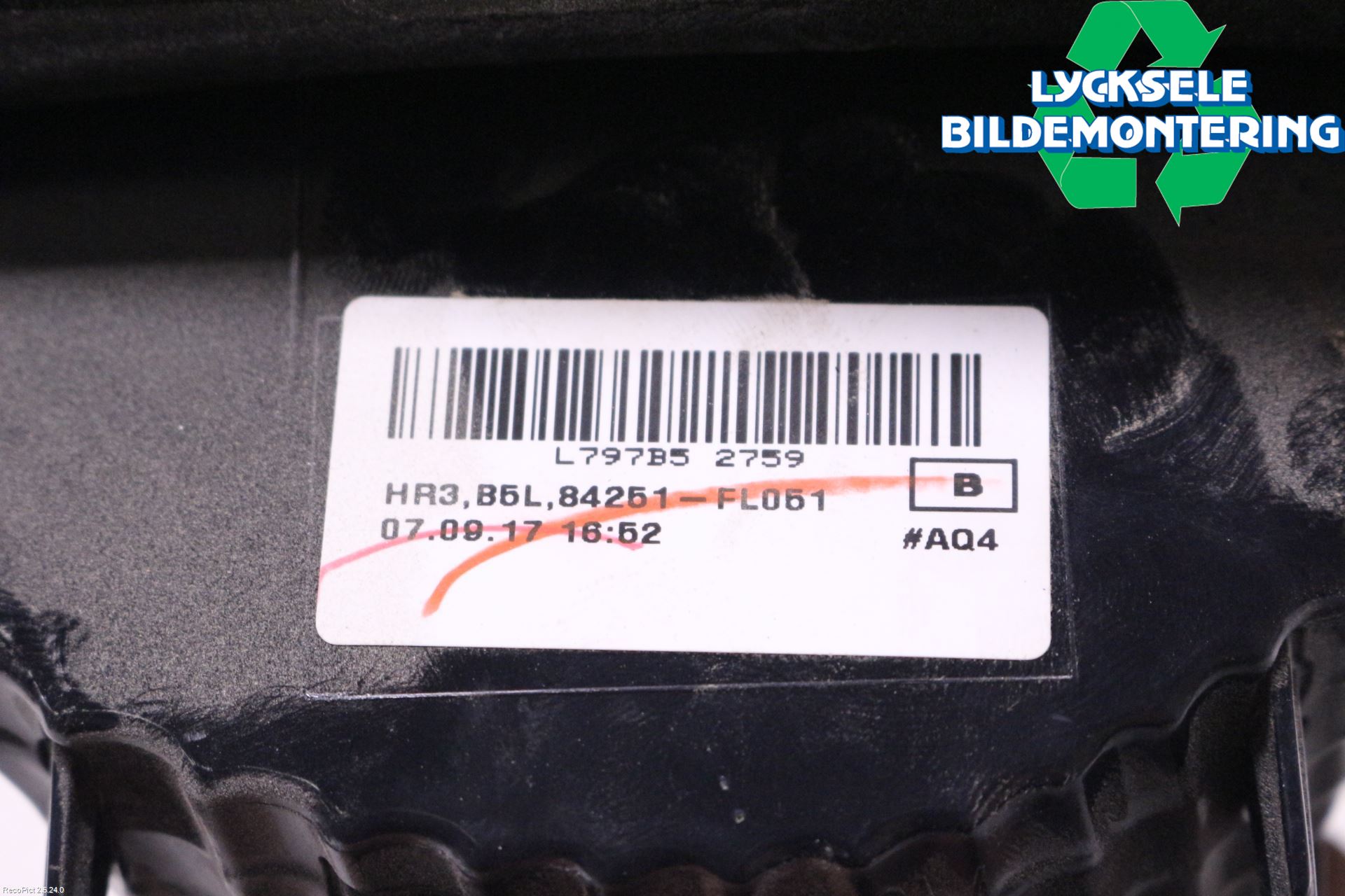 Subaru XV 18-22 Bakljus Lucka Vä