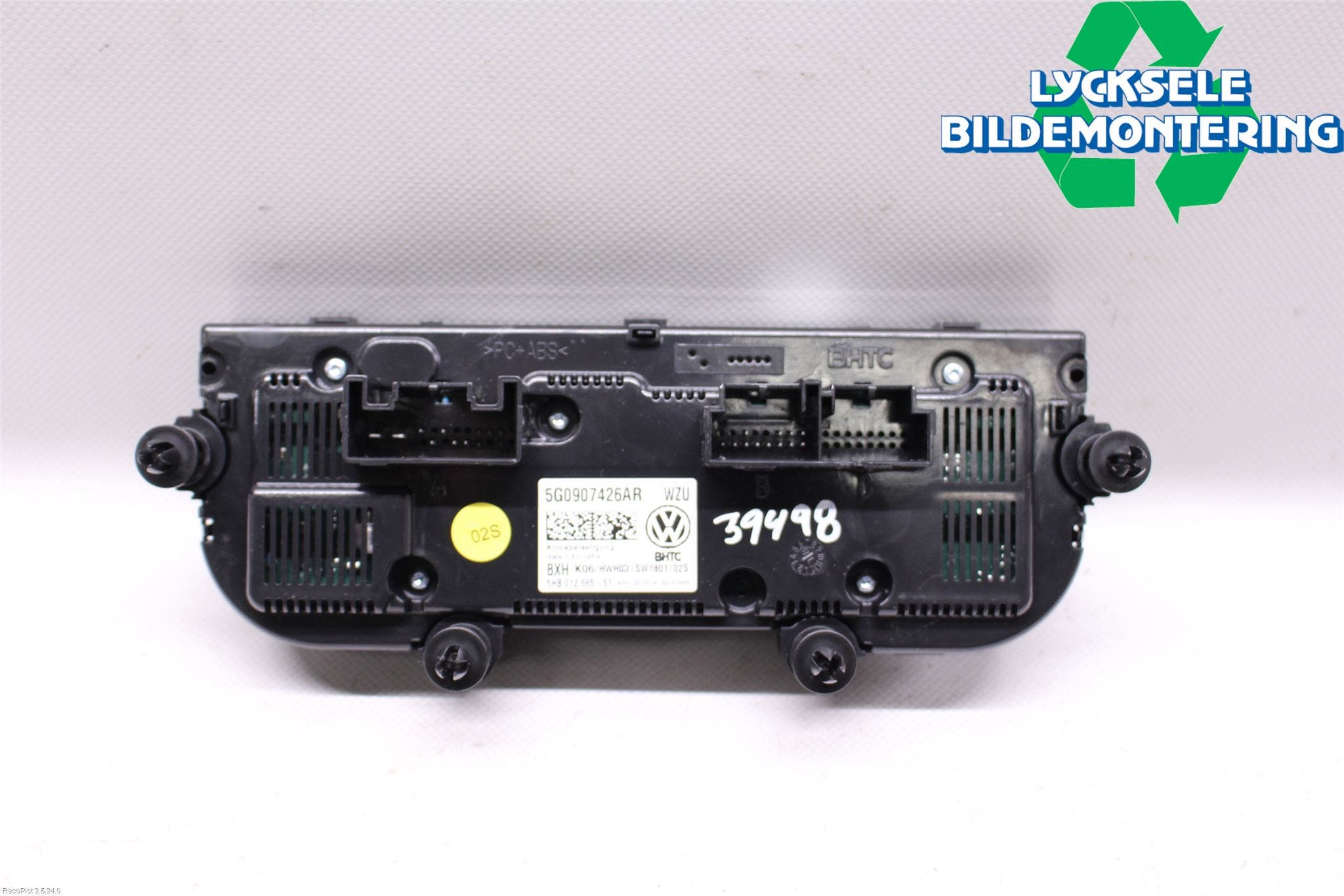 Volkswagen VW GOLF / E-GOLF VII 13-20 Ac Styrenhet Ac Manöveren