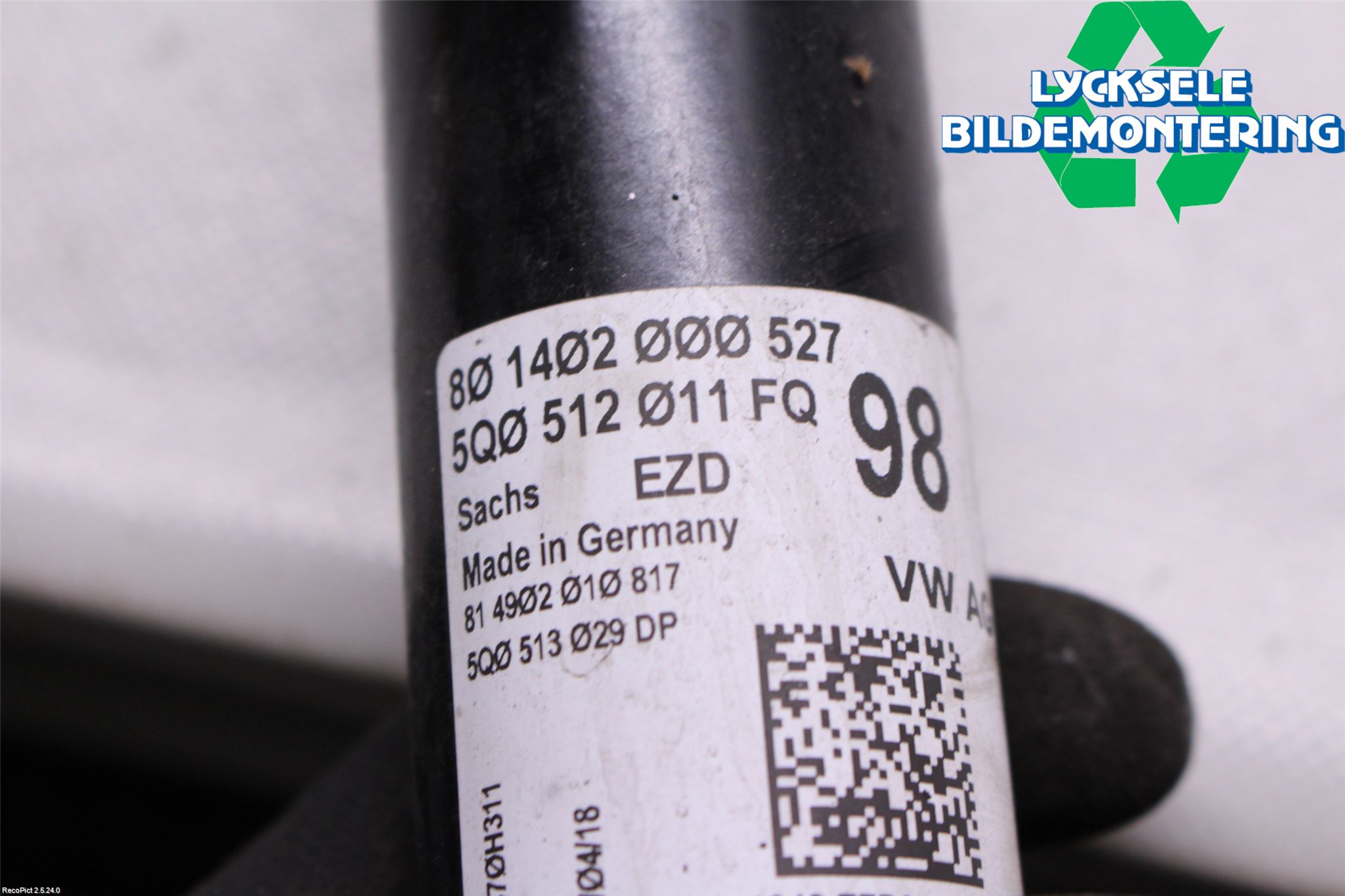 Volkswagen VW GOLF / E-GOLF VII 13-20 Stötdämpare Bak