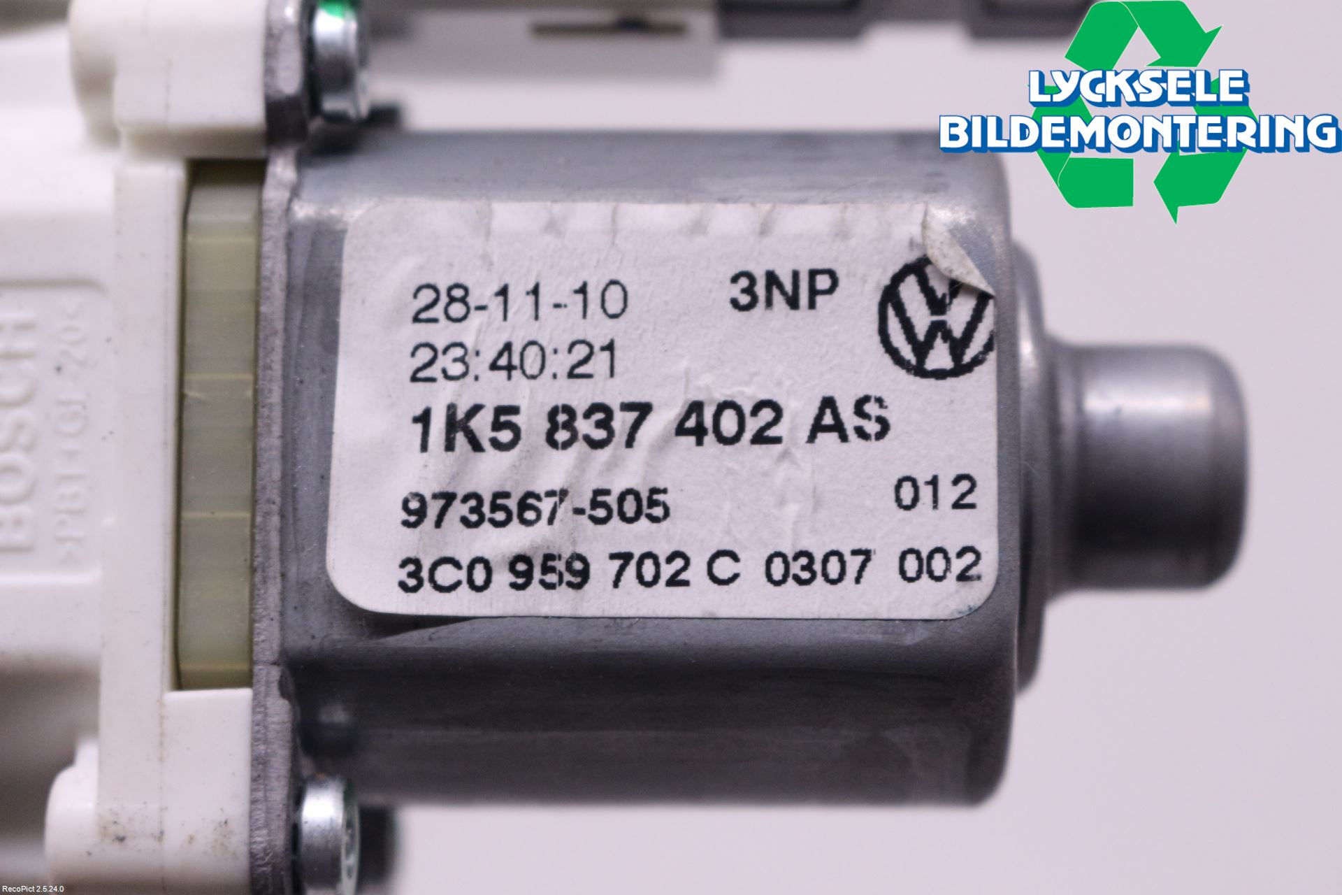 Volkswagen VW GOLF VI 09-13 Fönsterhissmotor