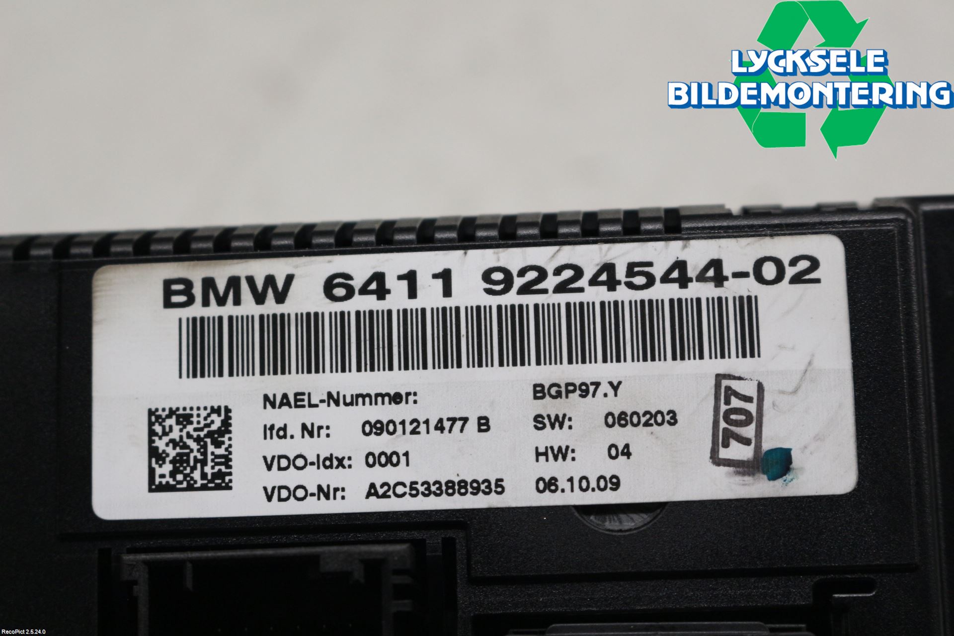 BMW 1 E87/81 5D/3D 03-11 Ac Styrenhet Ac Manöveren