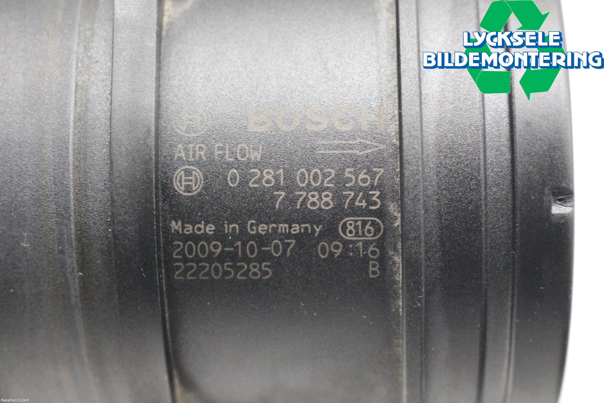 BMW 1 E87/81 5D/3D 03-11 Injluftmassamätare