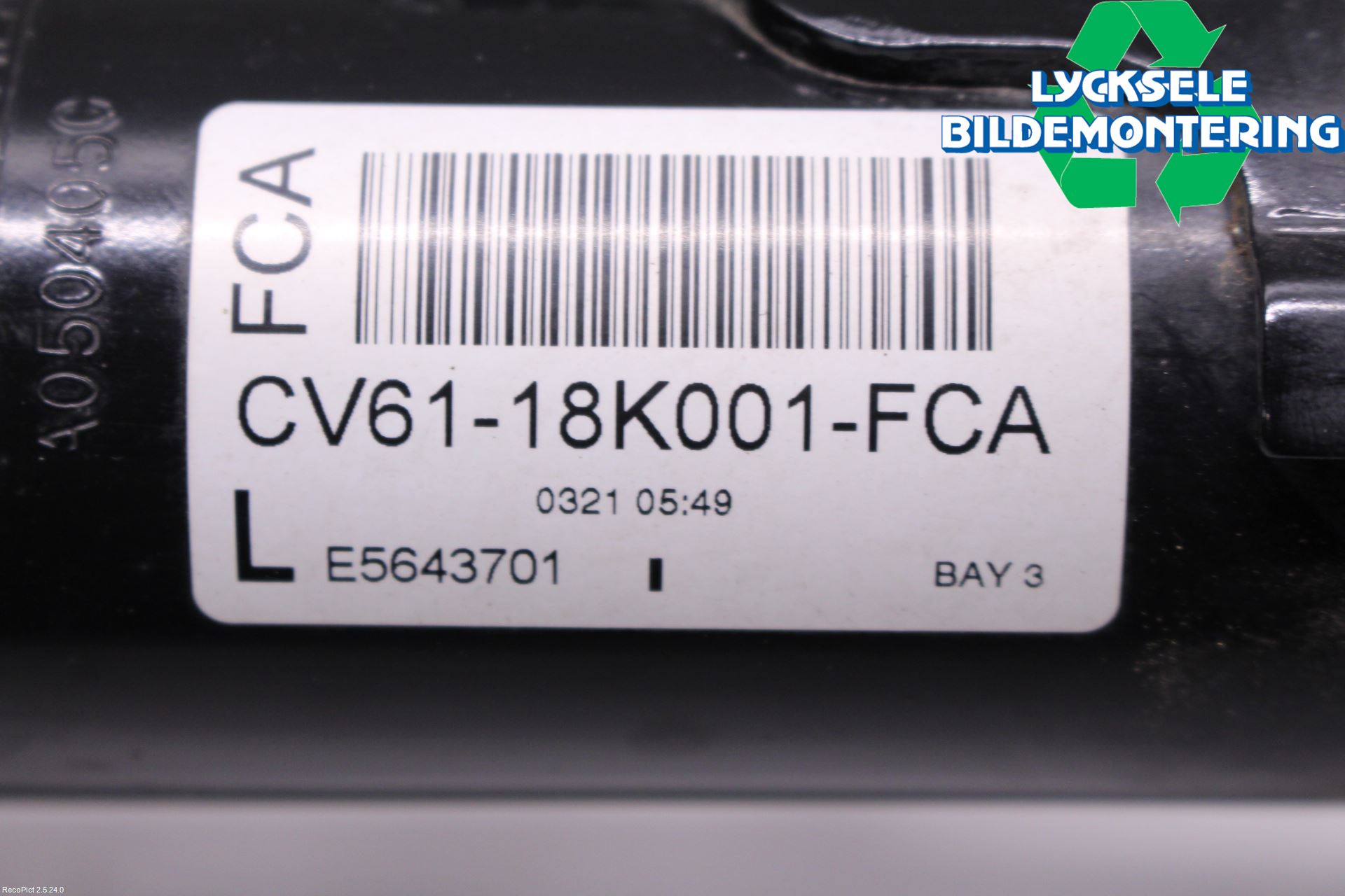 Ford KUGA 17-19 Fjäderben Fram Vänster